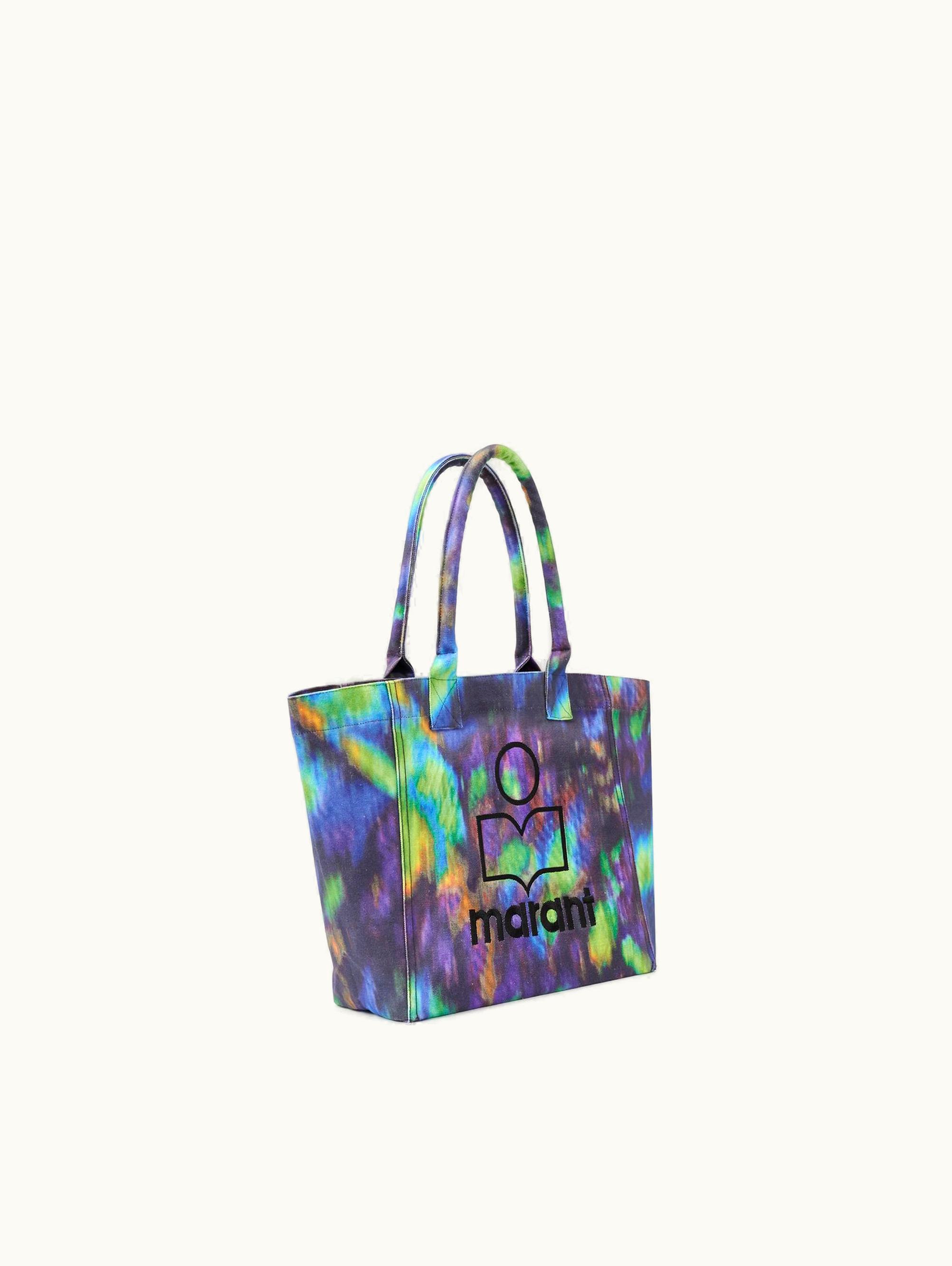 Isabel Marant Isabel Marant Small Yenky Logo Tote Bag Blue / Green