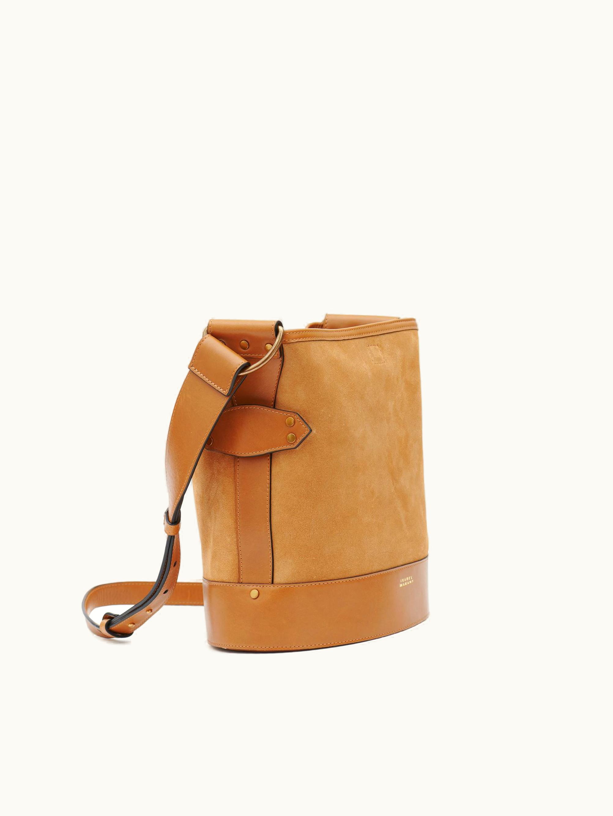 Isabel Marant Isabel Marant Samara Suede Leather Shoulder Bag Camel