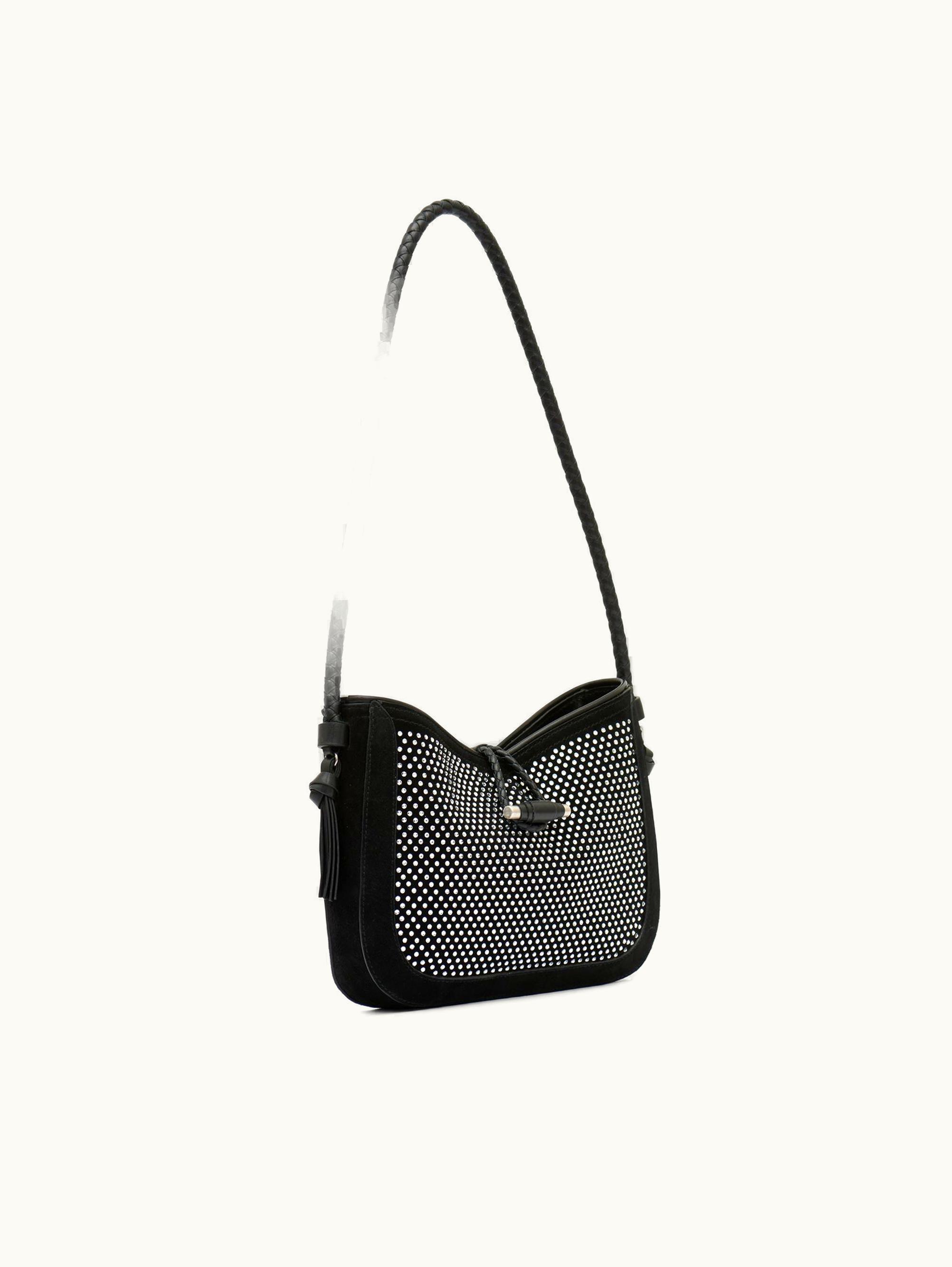 Isabel Marant Isabel Marant Vigo Leather Shoulder Baguette Bag Black