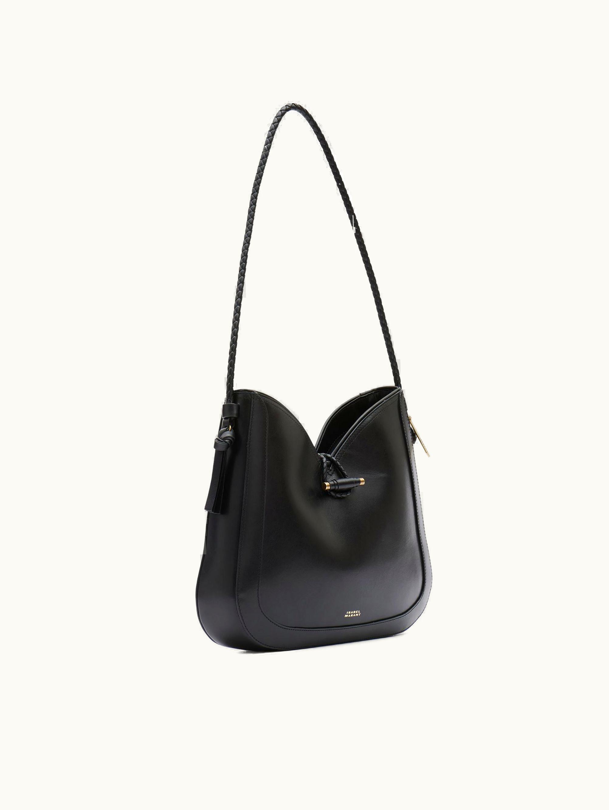 Isabel Marant Isabel Marant Vigo Hobo Leather Shoulder Bag Black