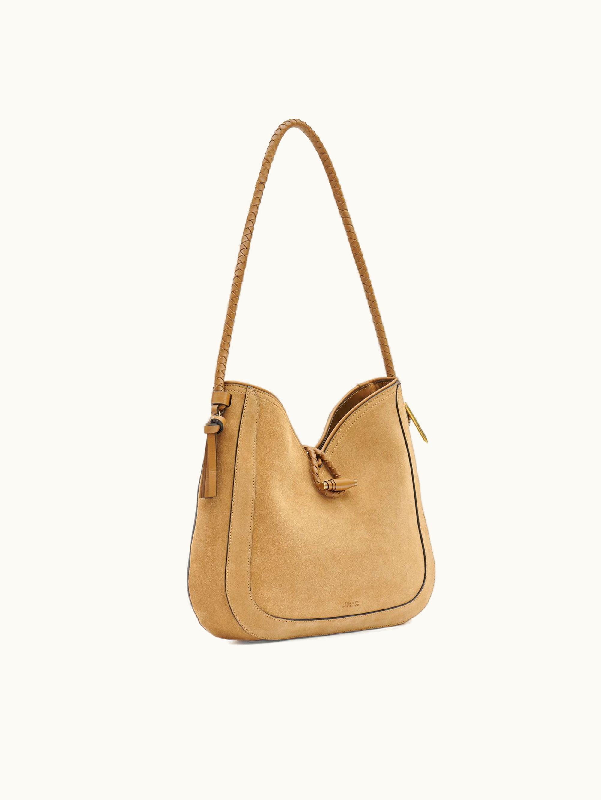 Isabel Marant Isabel Marant Vigo Hobo Suede Leather Shoulder Bag Camel