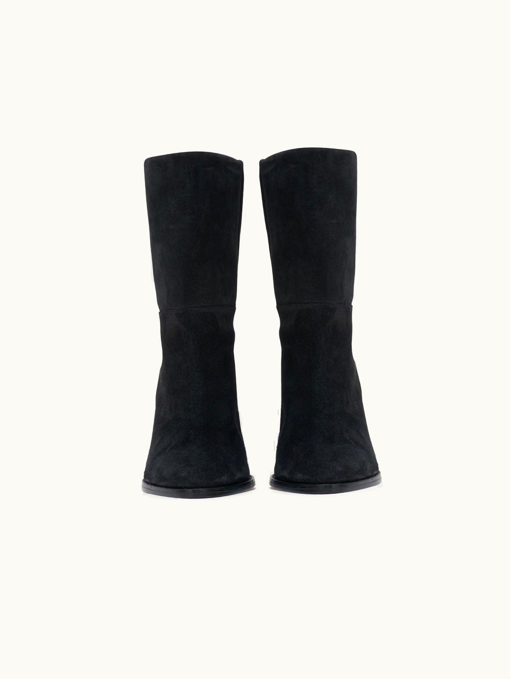 Isabel Marant Isabel Marant Rouxa Calf Leather Low Boots Black