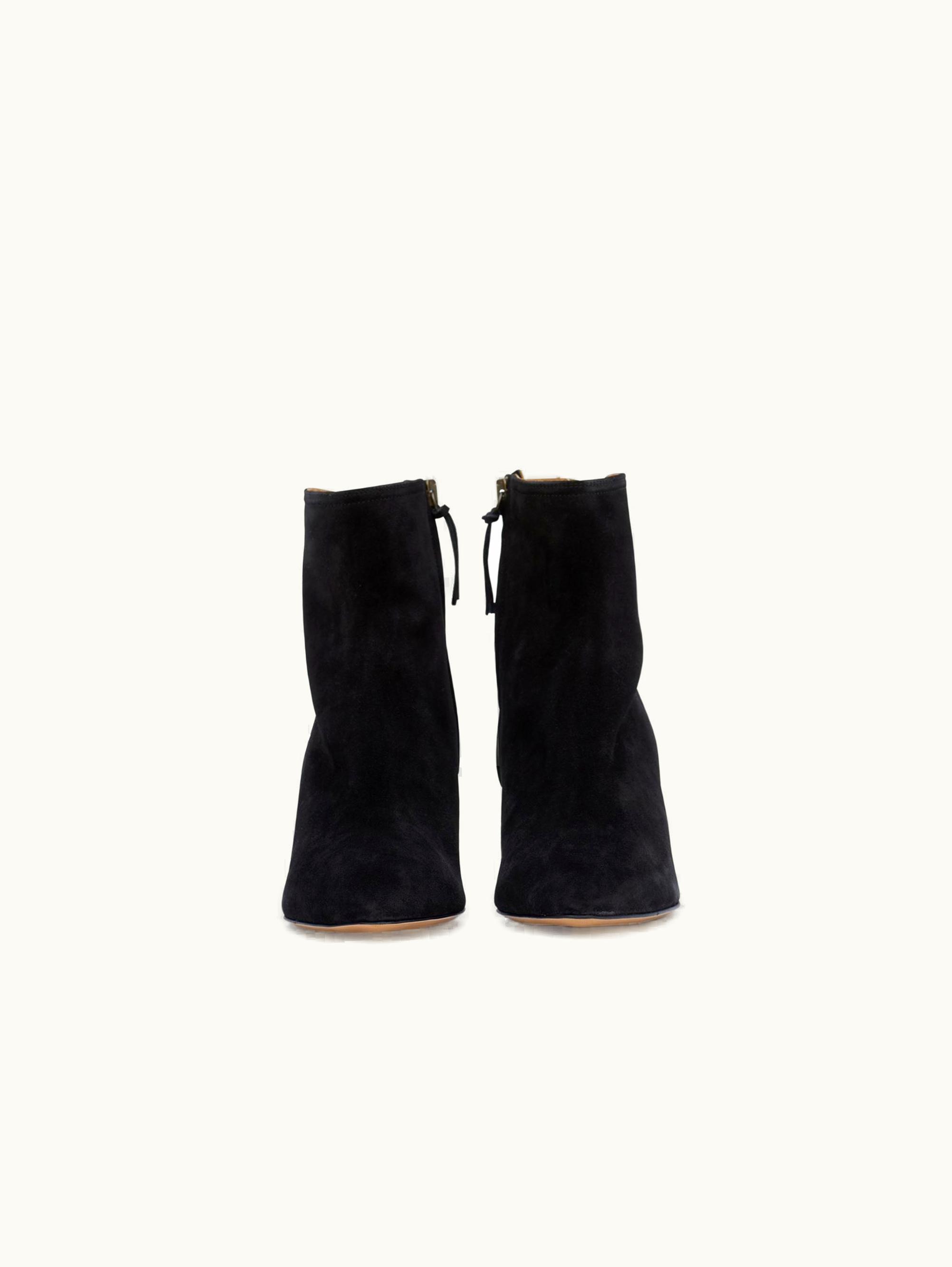 Isabel Marant Isabel Marant Deone Suede Leather Low Boots Black
