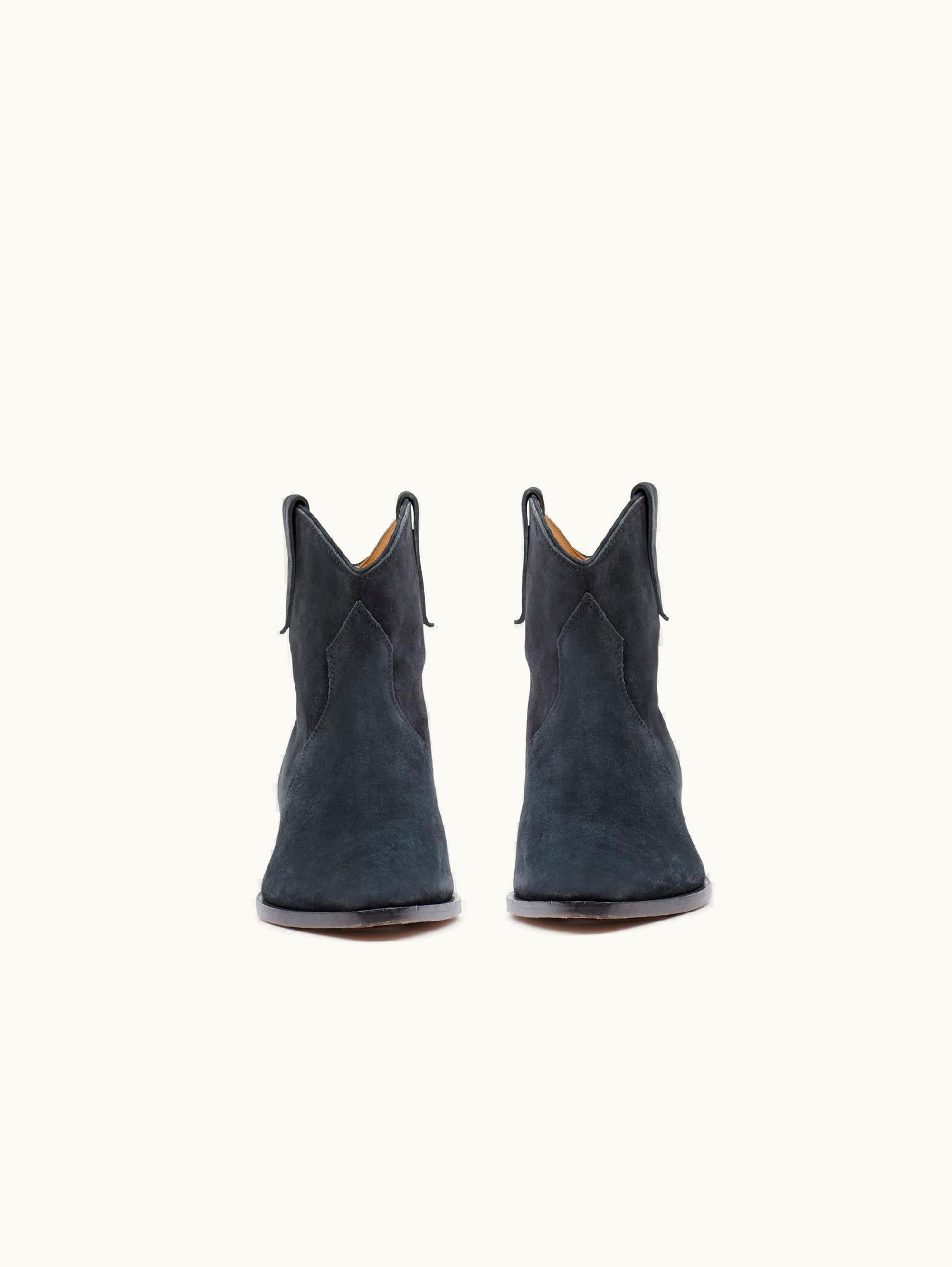 Isabel Marant Isabel Marant Dewina Leather Ankle Boots Faded Black