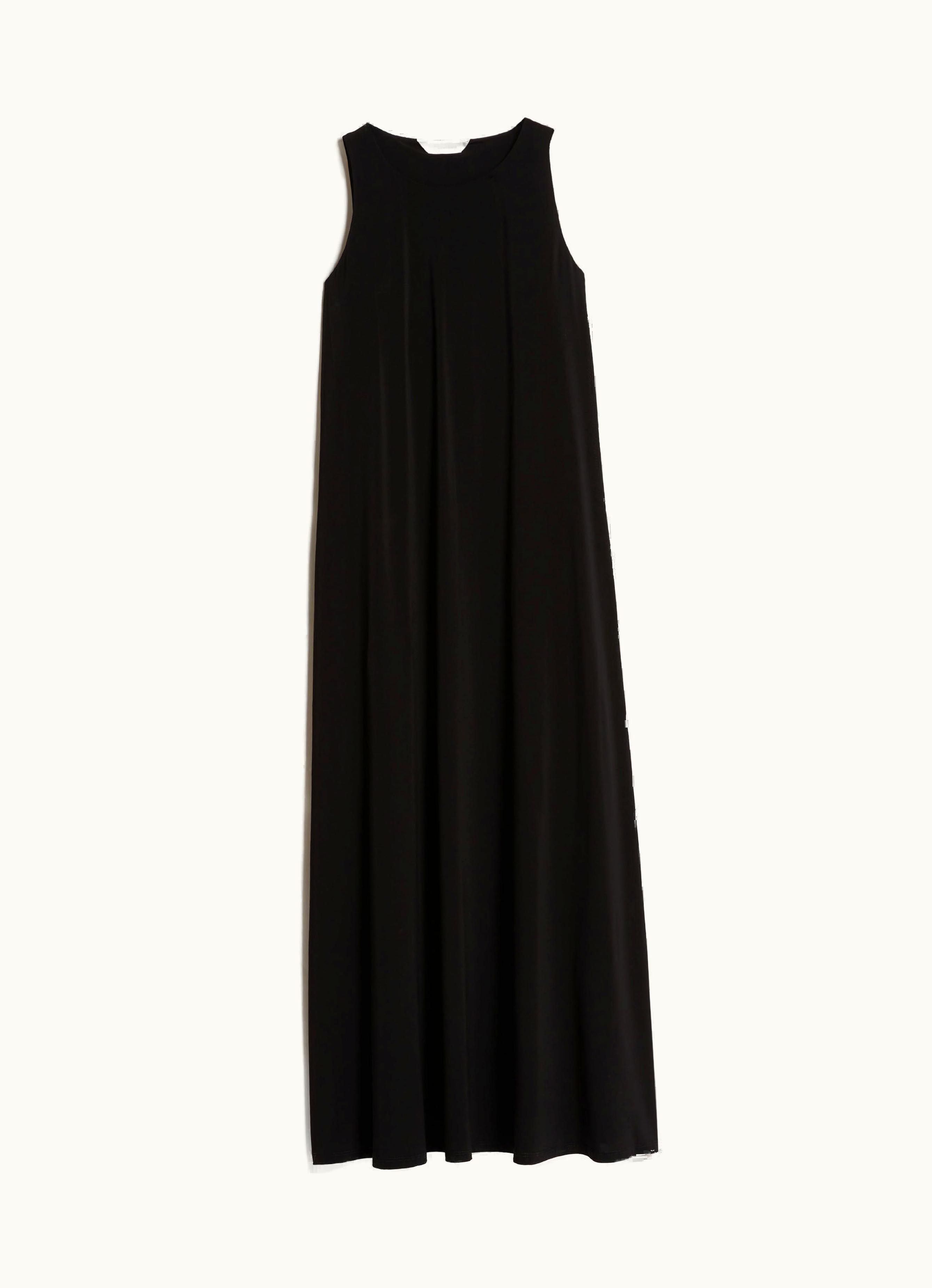 Max Mara Max Mara Stretch Jersey A-line Dress Black Supremo
