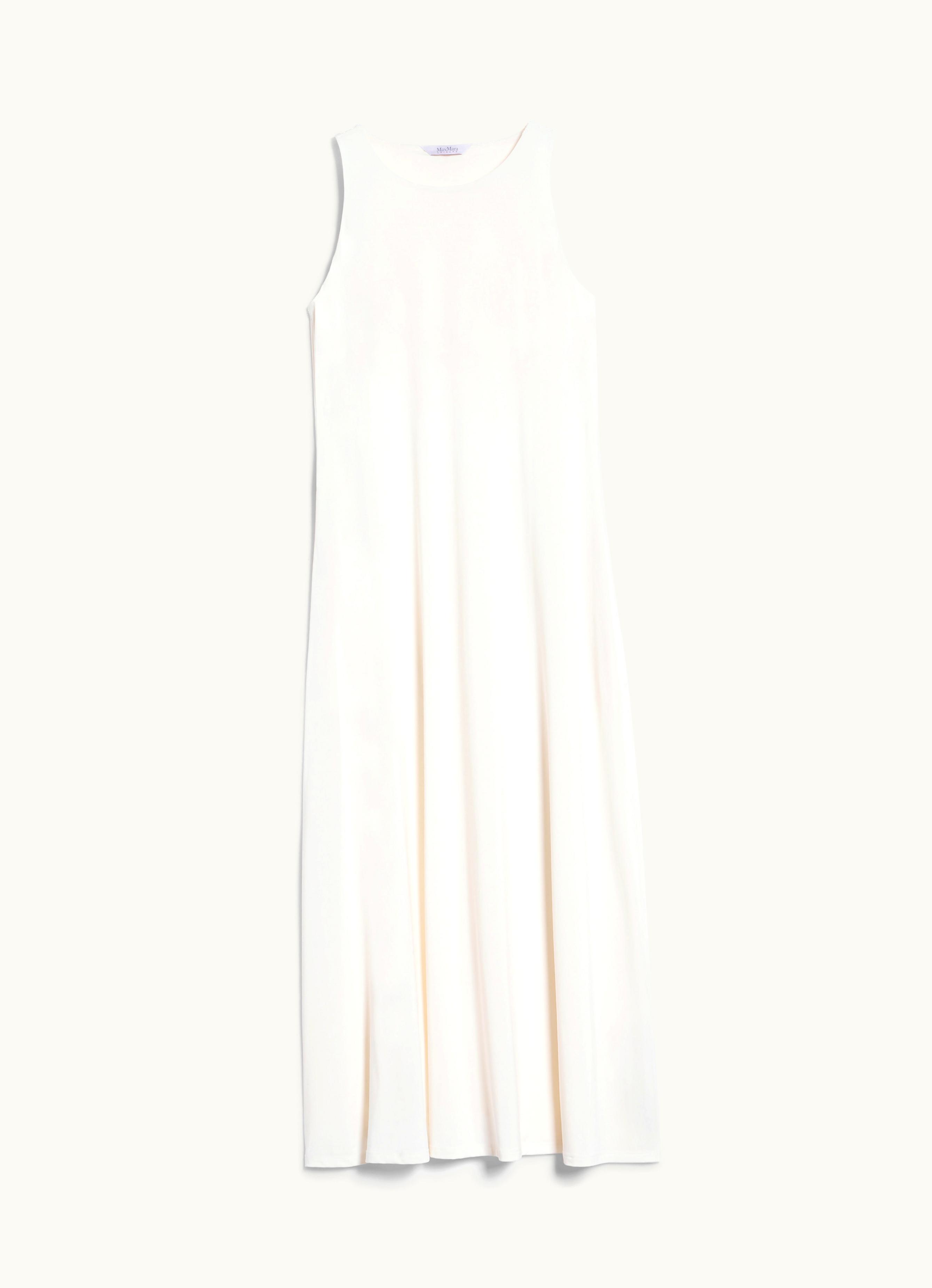 Max Mara Max Mara Stretch Jersey A-line Dress Ecru Supremo