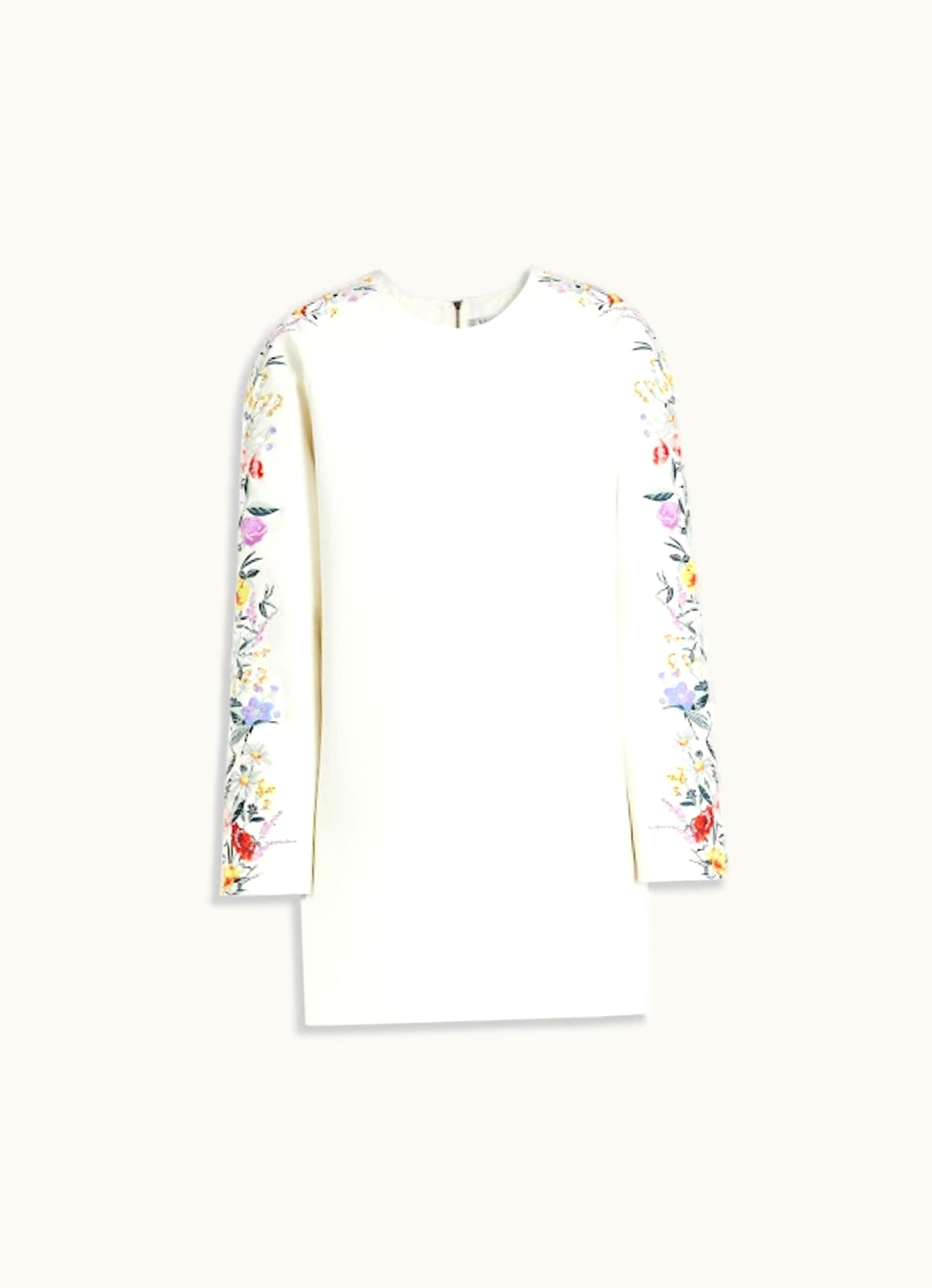 Max Mara Max Mara Wool Crêpe Mini Dress White Leva