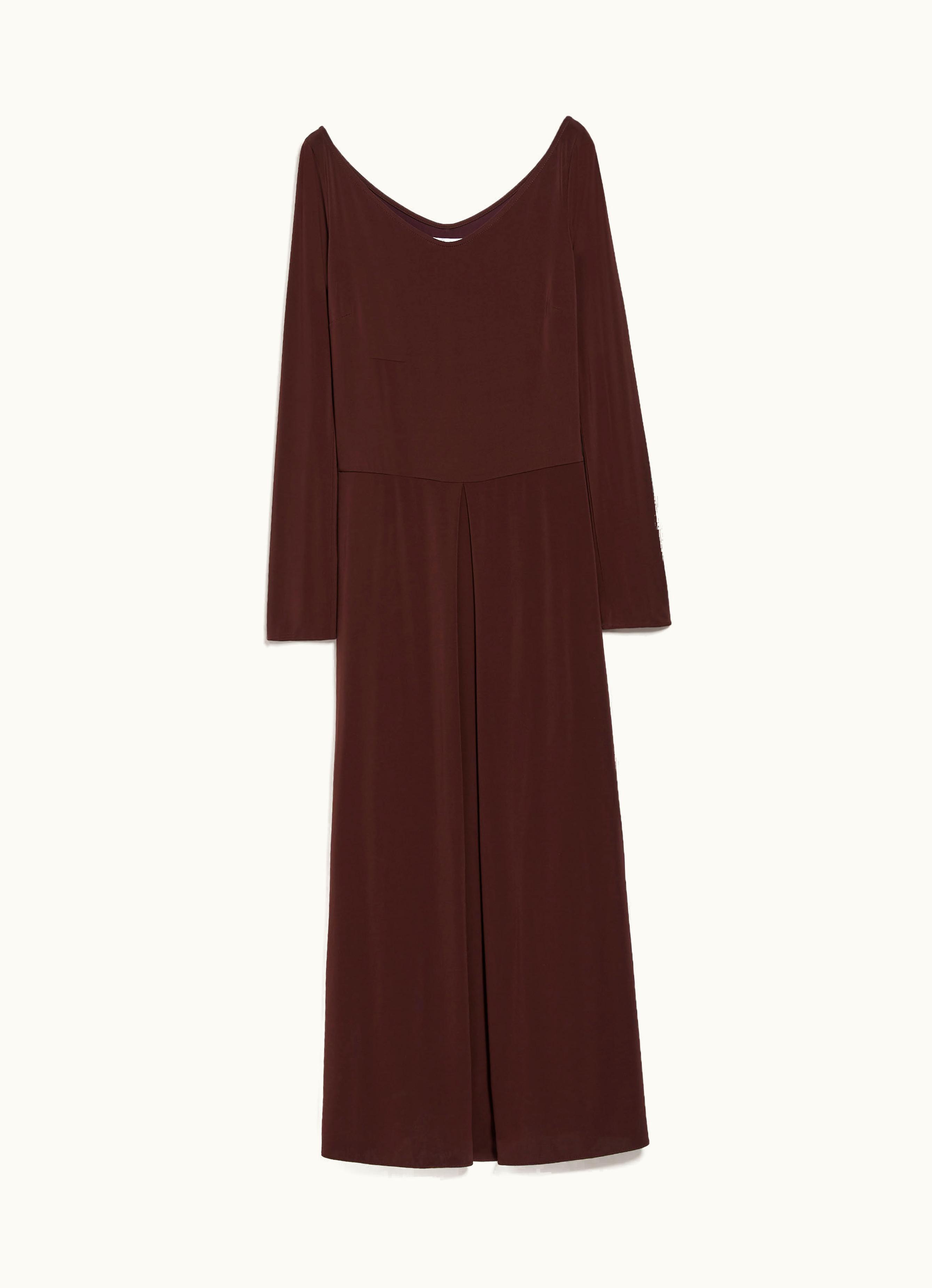 Max Mara Max Mara Viscose Crepe Jersey Dress wine-coloured Valido