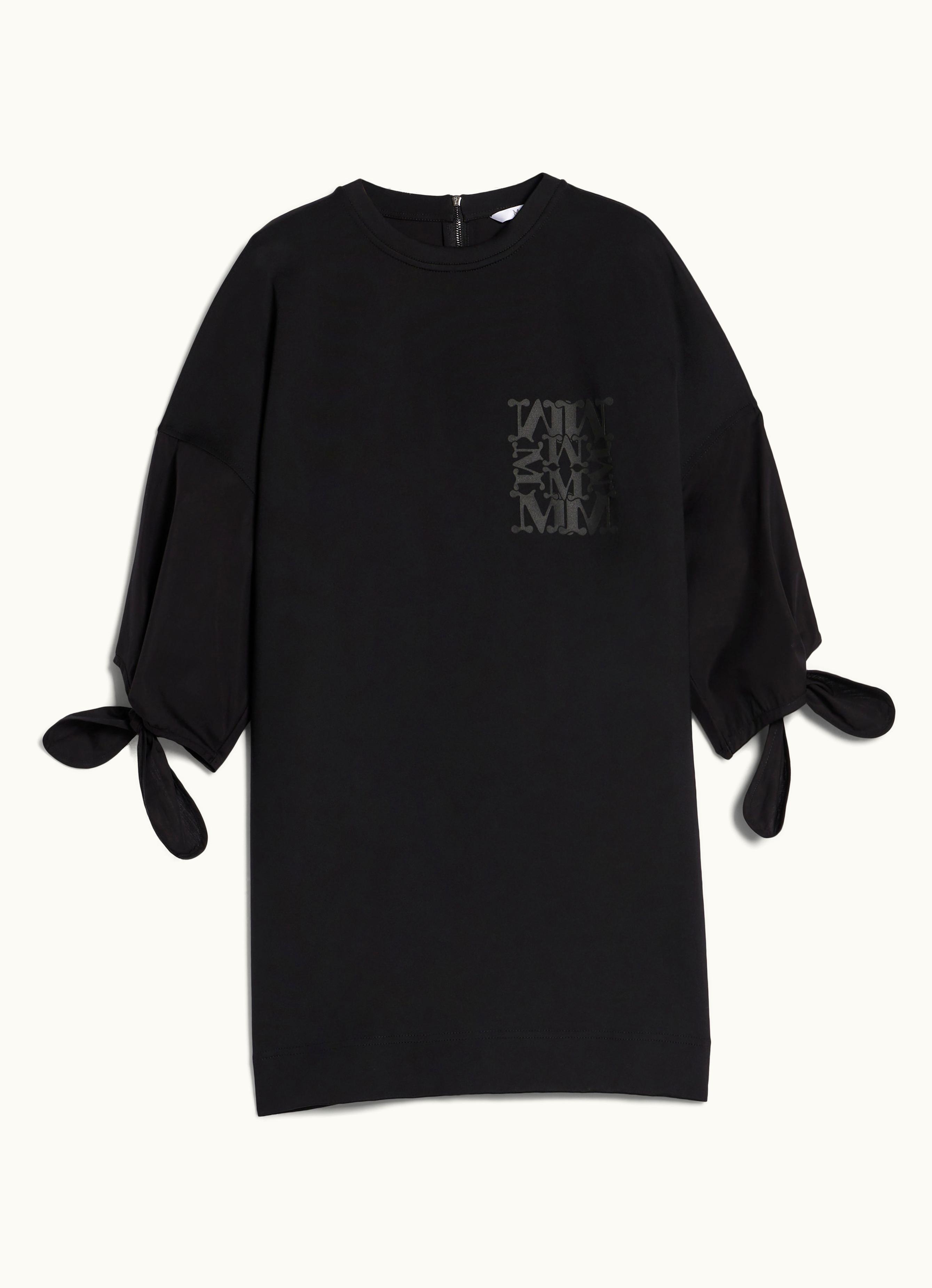 Max Mara Max Mara Poplin T-Shirt Dress Black Agora