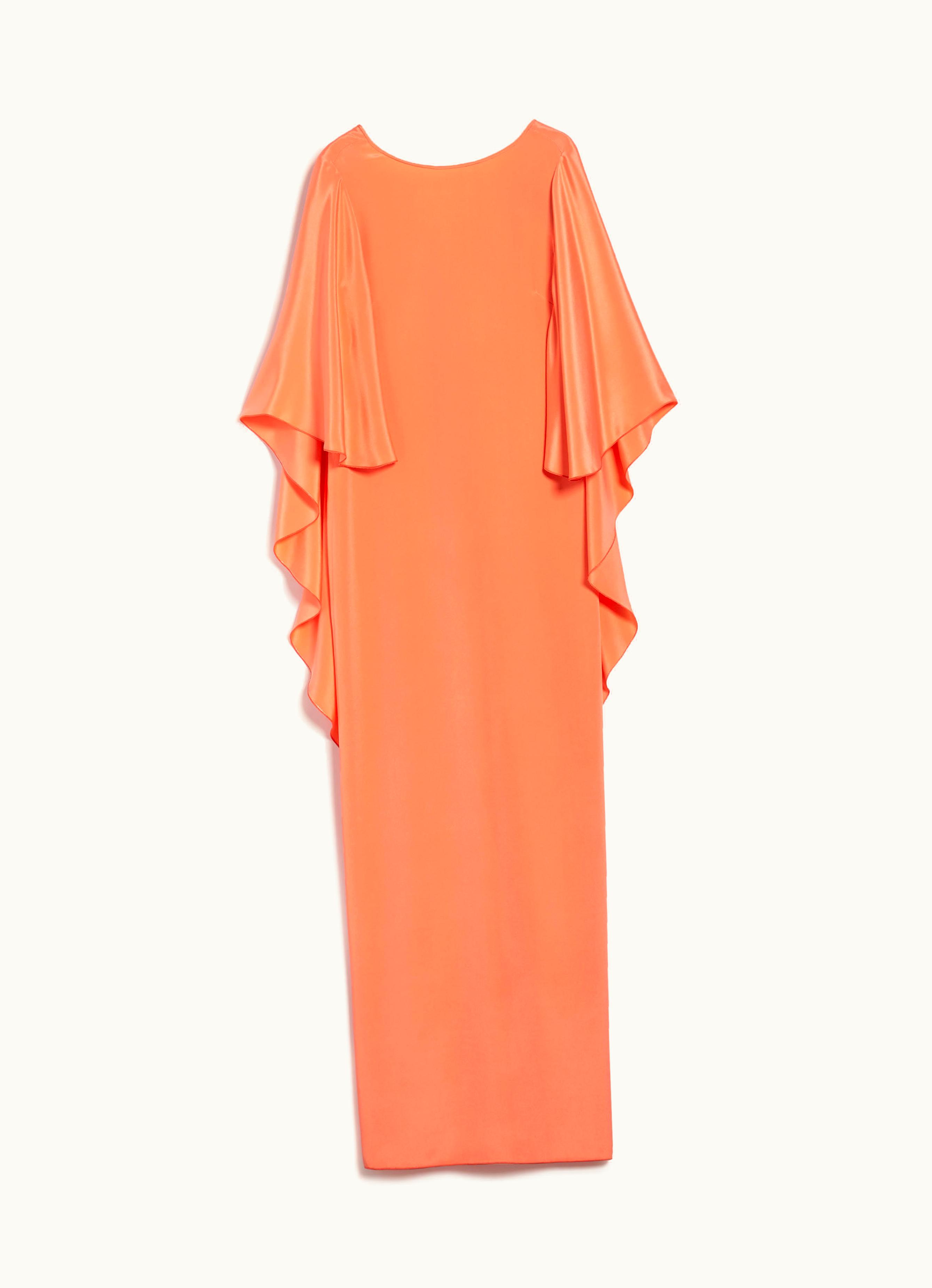 Max Mara Max Mara Silk Crêpe De Chine Dress Coral Baleari