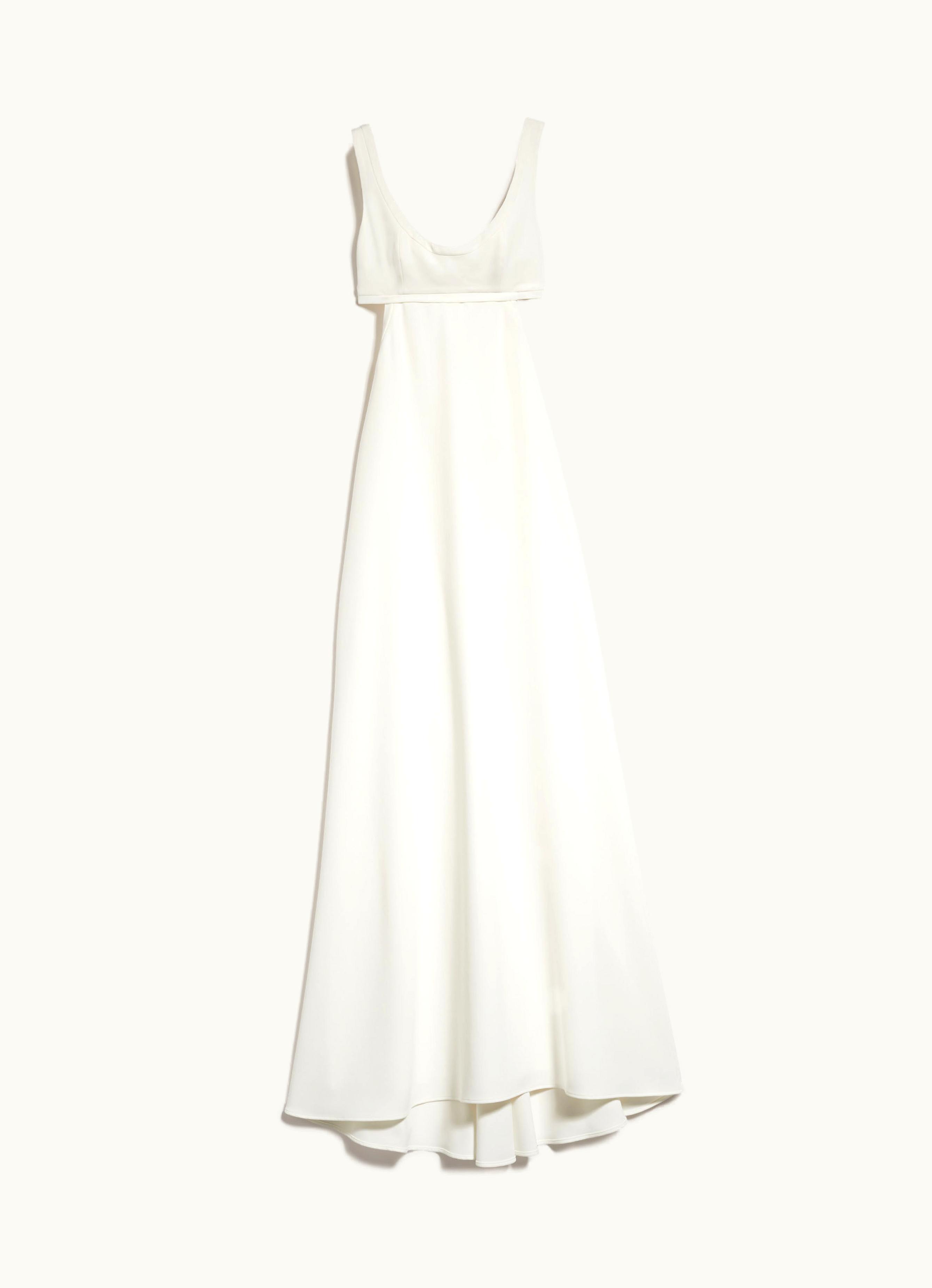 Max Mara Max Mara Long Cady Dress Optical White Pinco