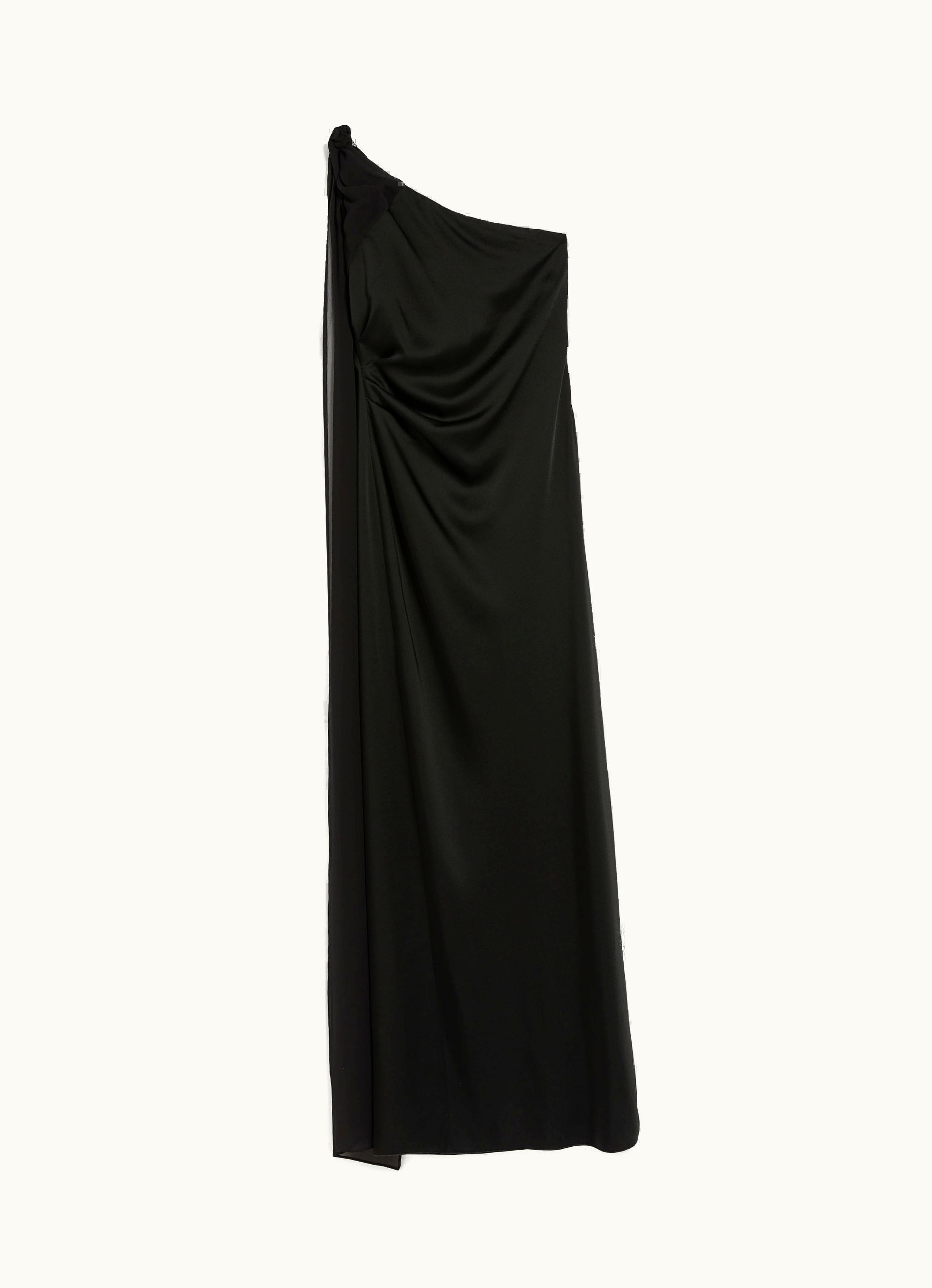 Max Mara Max Mara Envers Satin one-shoulder Dress Black Bernard