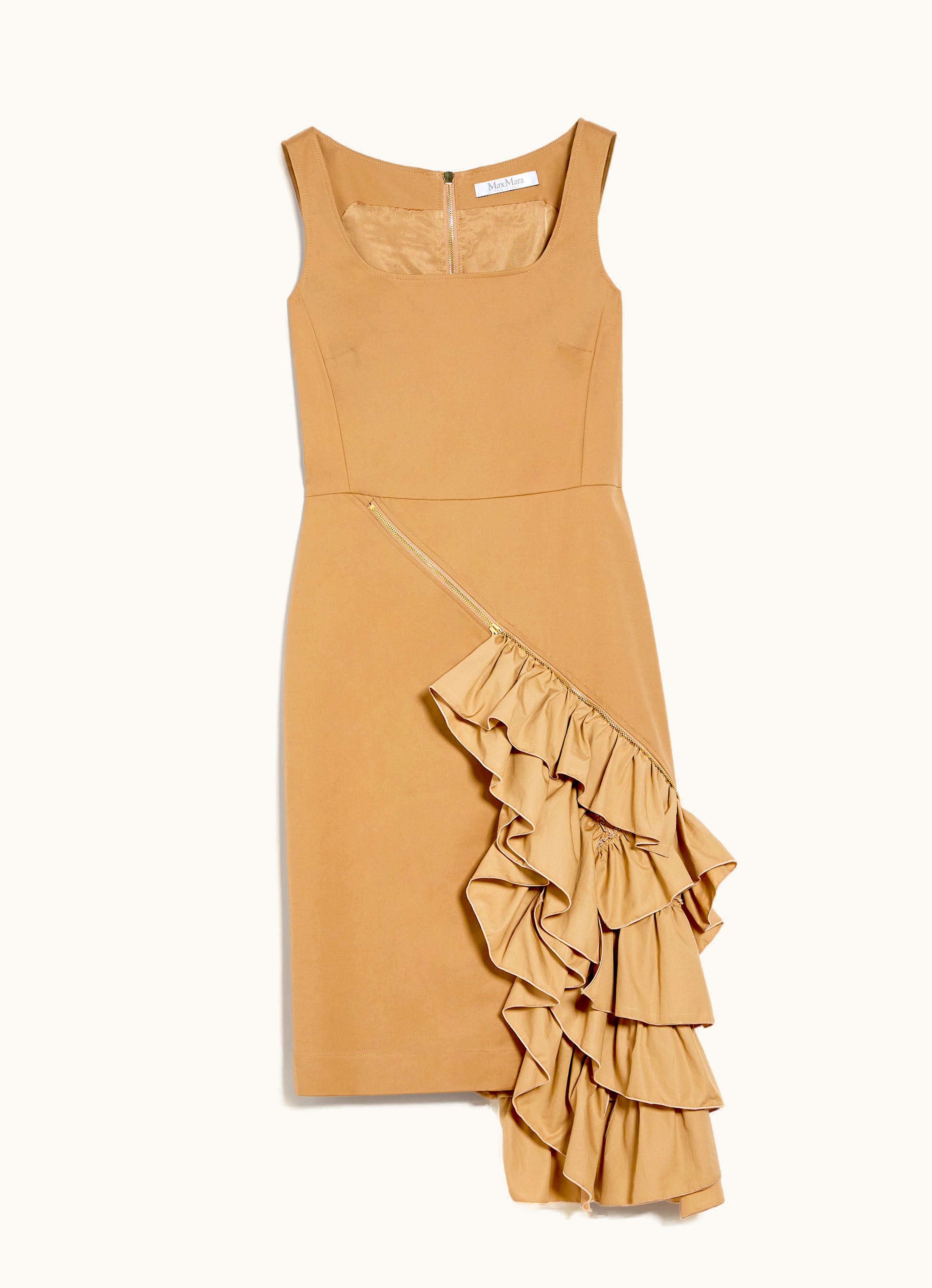 Max Mara Max Mara Cotton Satin princess-line Dress Clay Oste