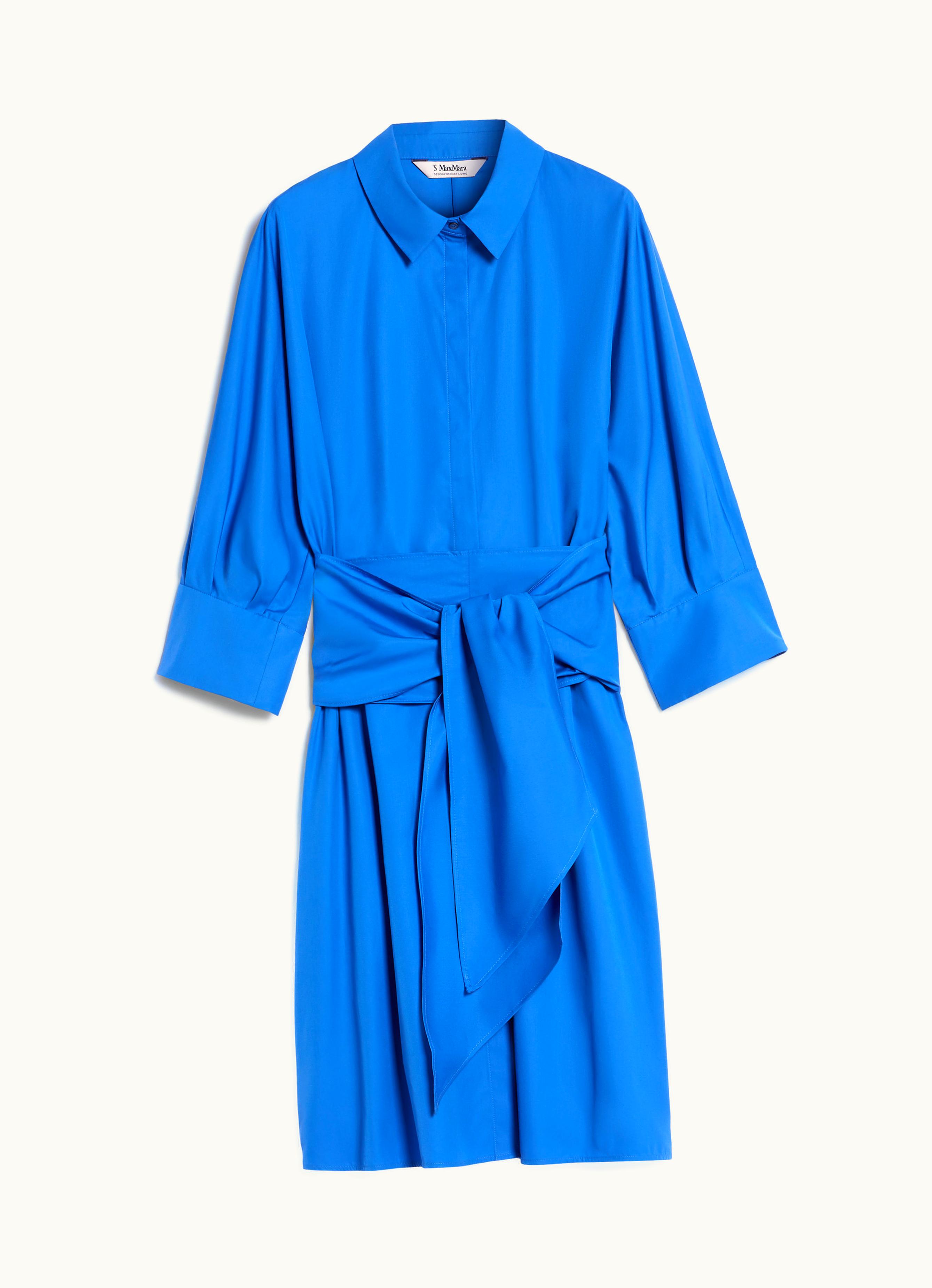 Max Mara Max Mara Poplin Shirt Dress Cornflower Blue Tabata
