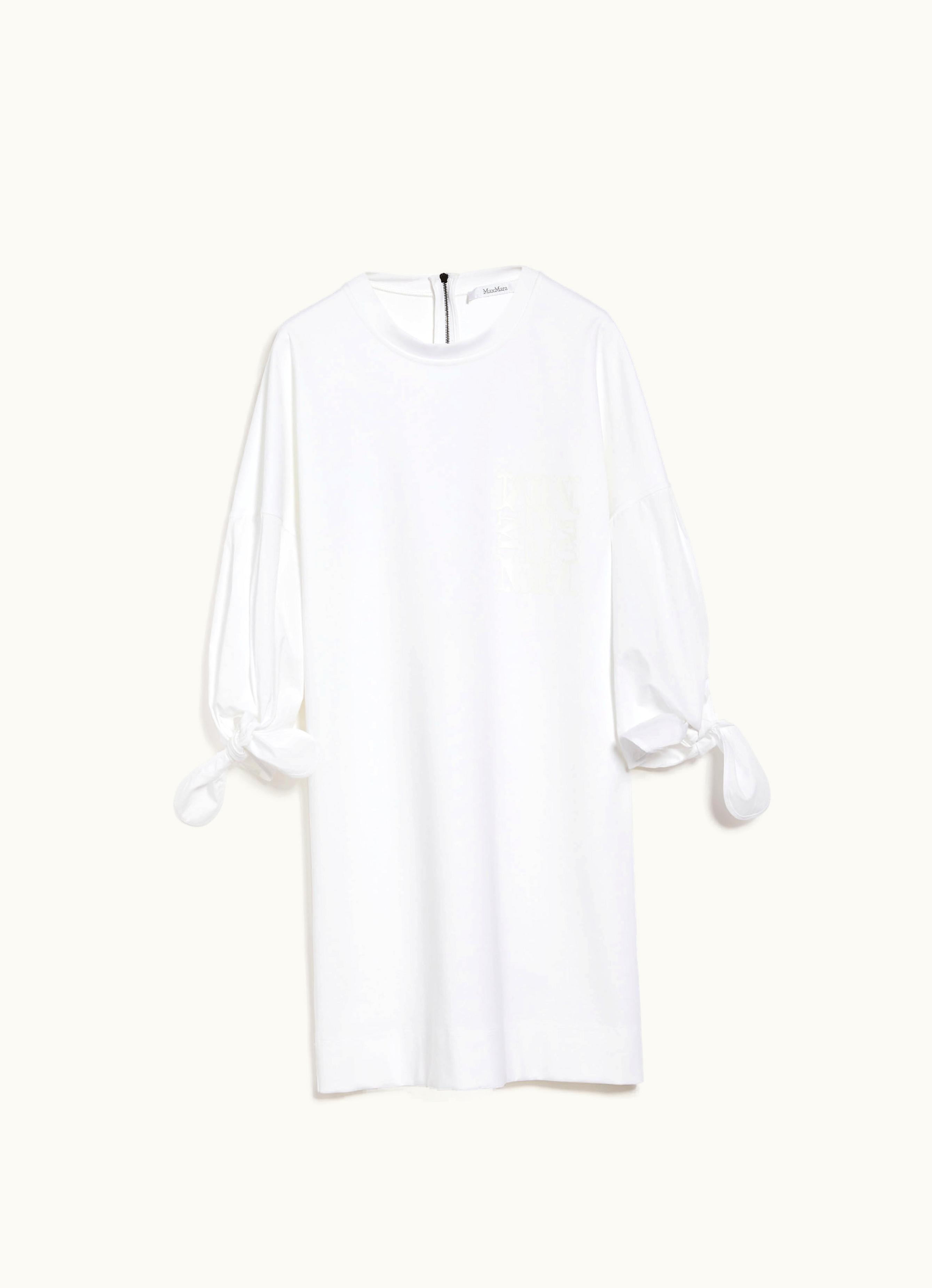 Max Mara Max Mara Poplin T-Shirt Dress White Agora