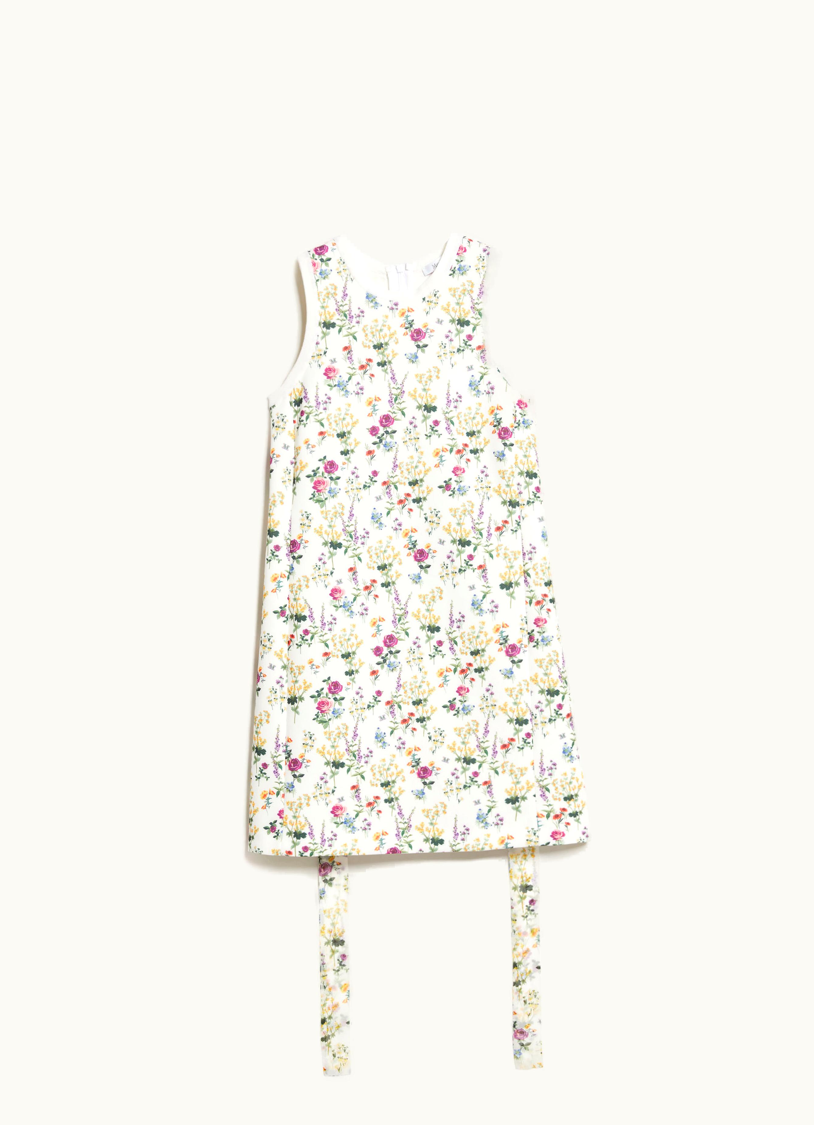 Max Mara Max Mara Short Printed Scuba Dress White Pelota