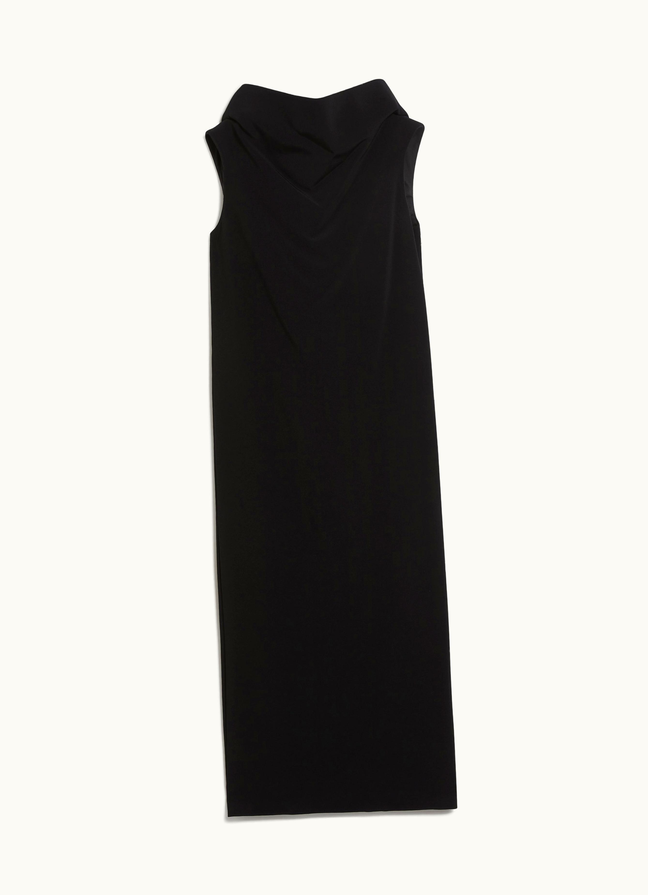 Max Mara Max Mara Dress With Raised Collar Black Adige1234