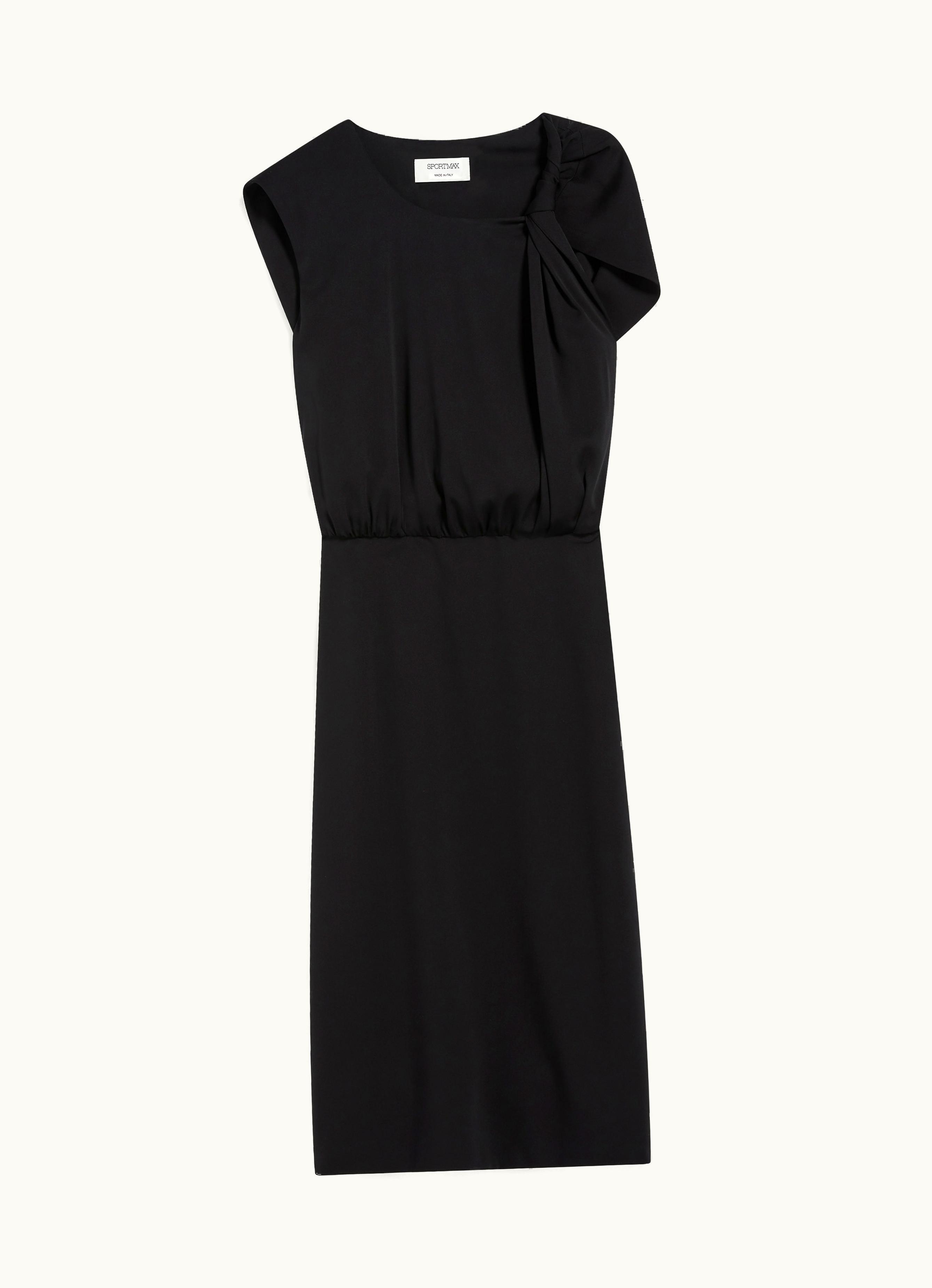 Max Mara Max Mara Sleeveless Torchon Dress Black Cris