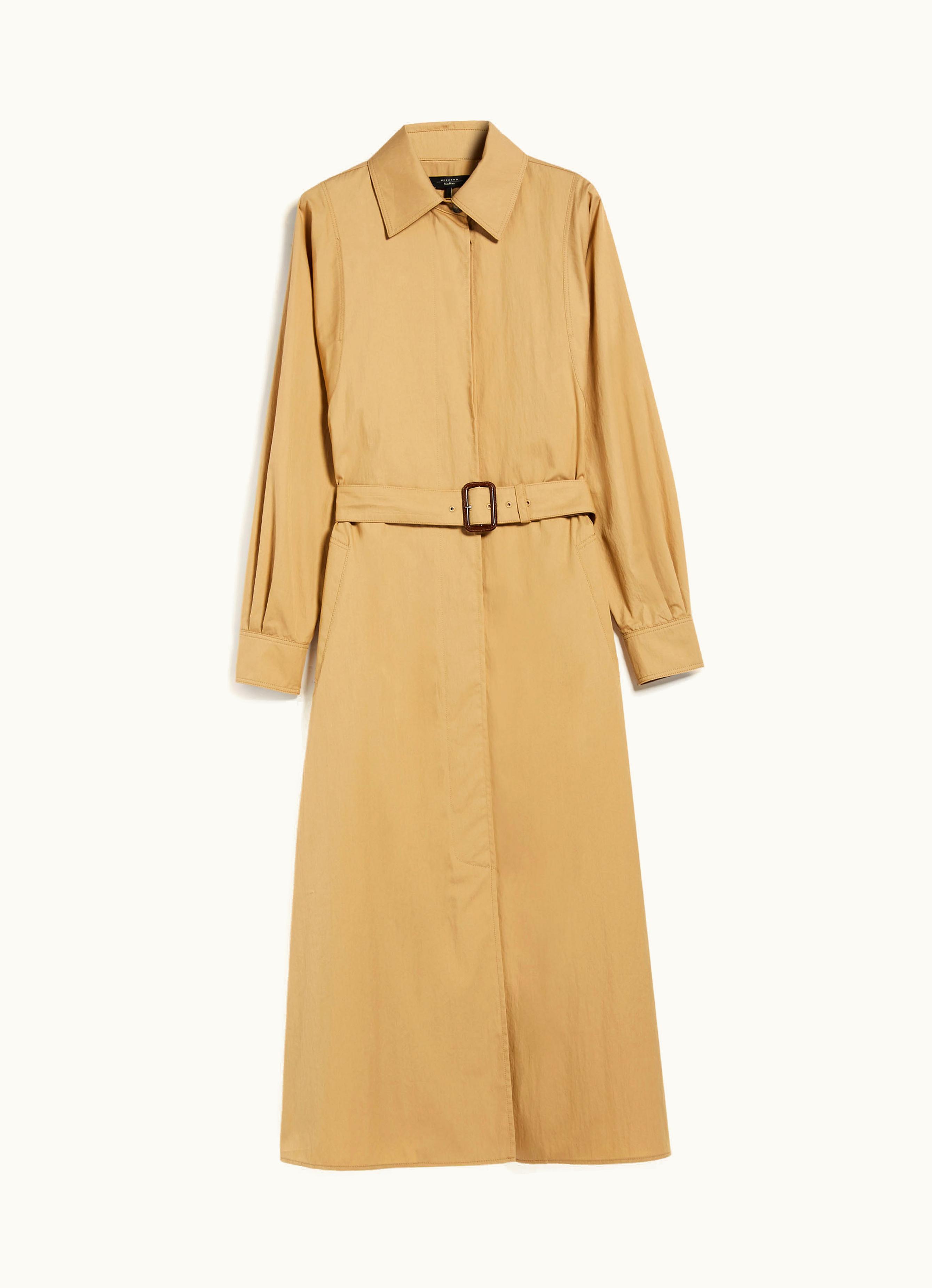 Max Mara Max Mara Water-repellent Twill Shirt Dress Beige Lampara
