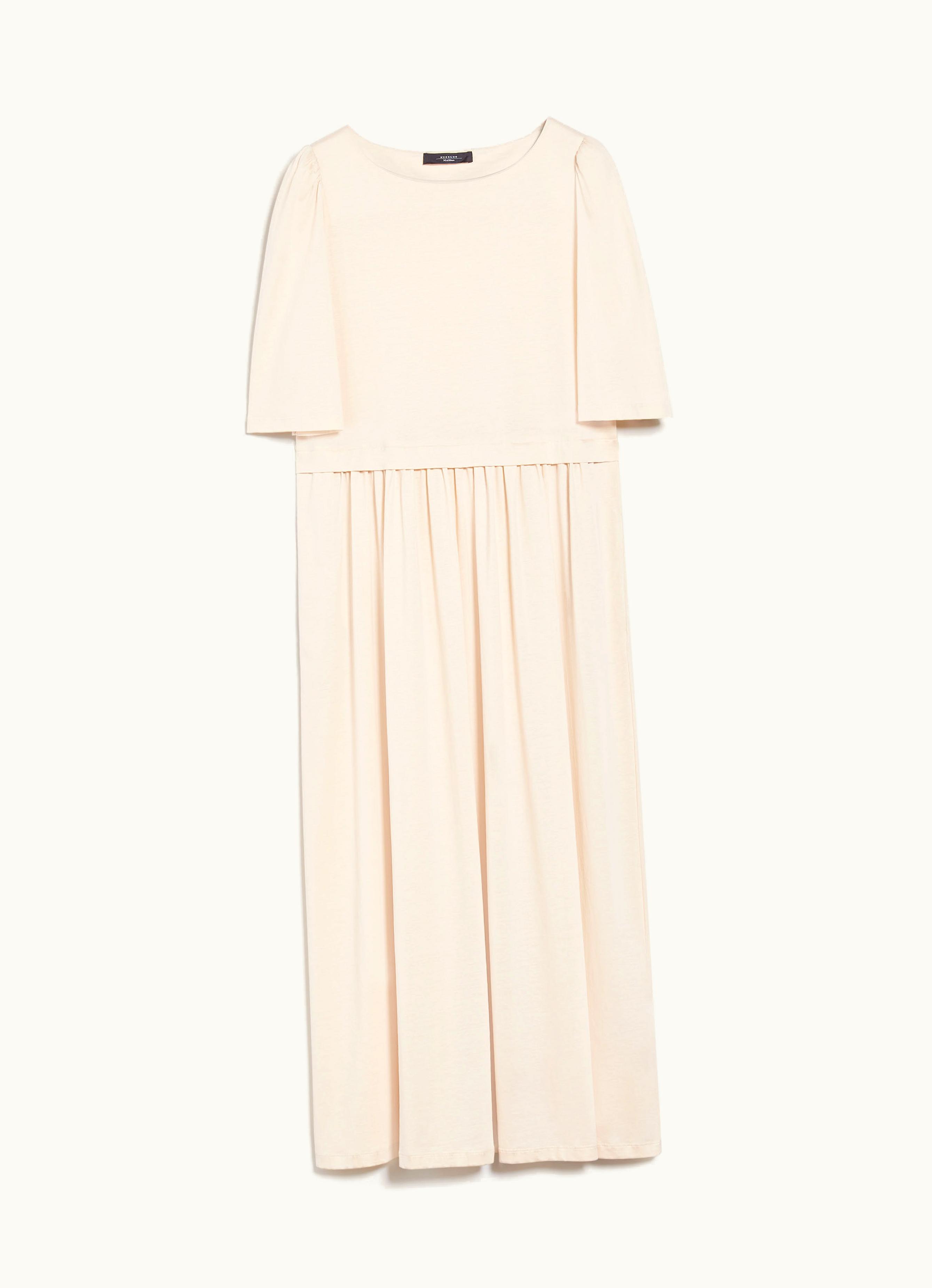 Max Mara Max Mara Cotton Jersey Dress Ivory Snack