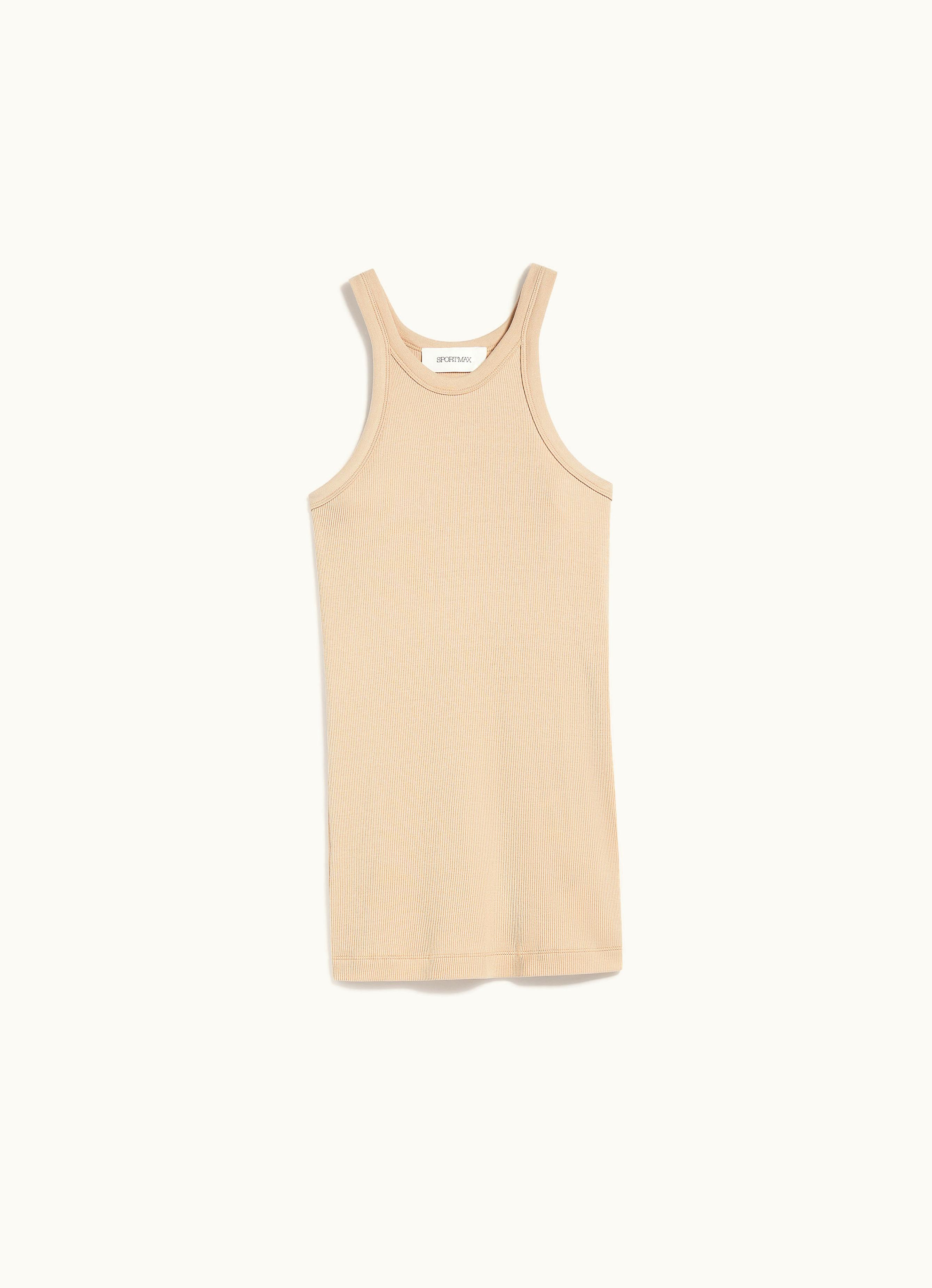 Max Mara Max Mara Silk-blend Jersey Vest Top Flesh Nastie