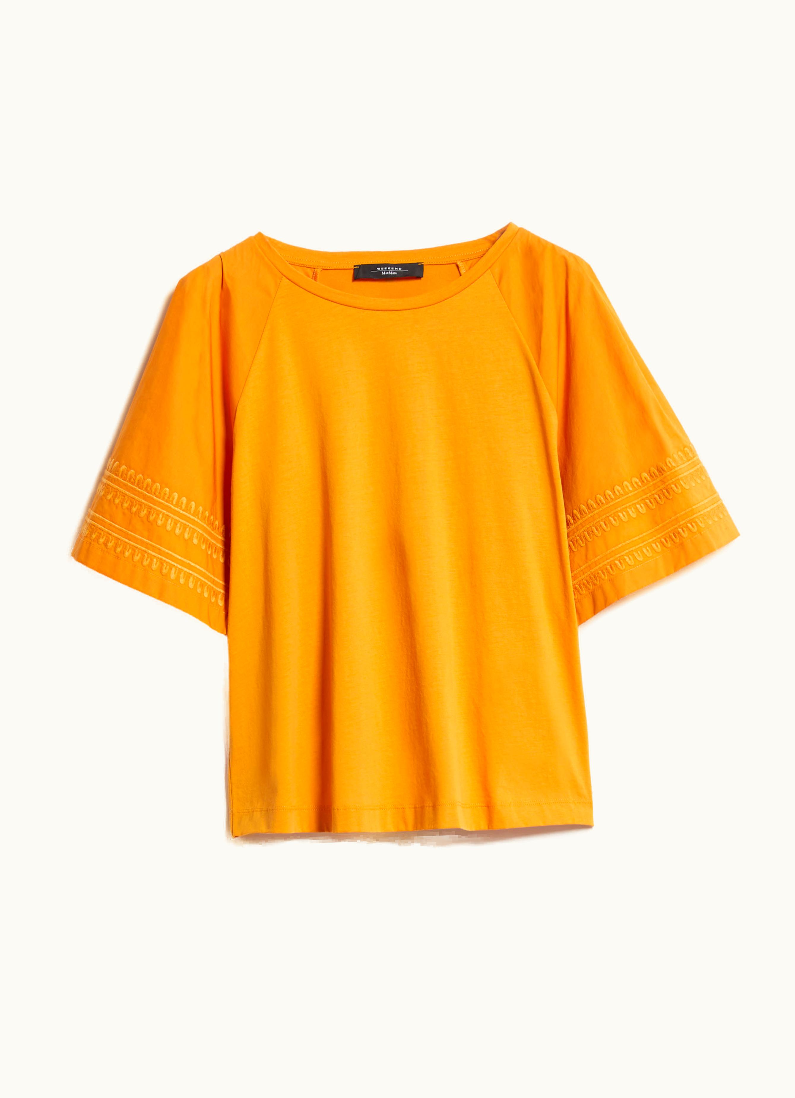 Max Mara Max Mara Cotton Jersey T-shirt Ochre Livorno