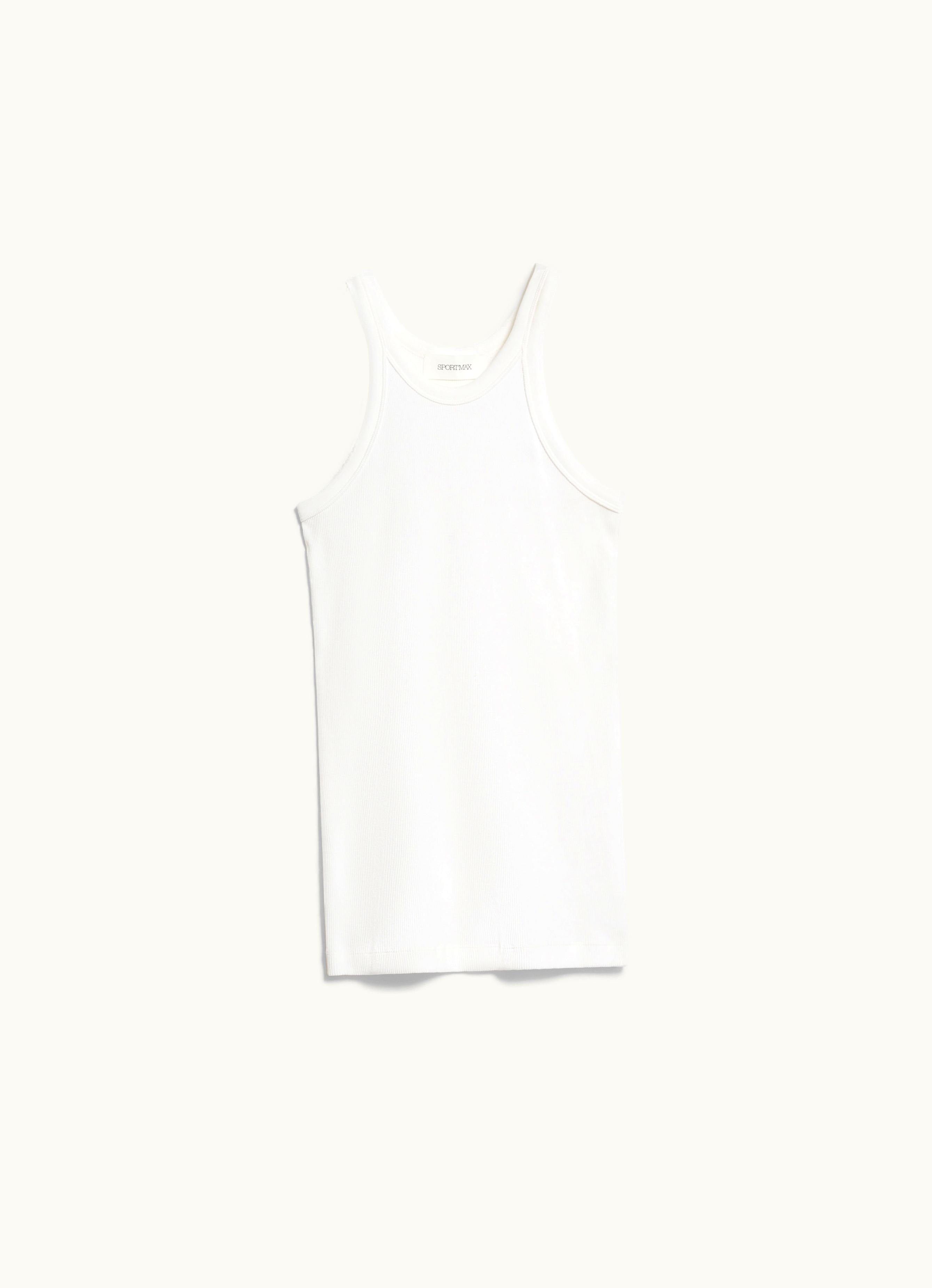 Max Mara Max Mara Silk-blend Jersey Vest Top Optical White Nastie