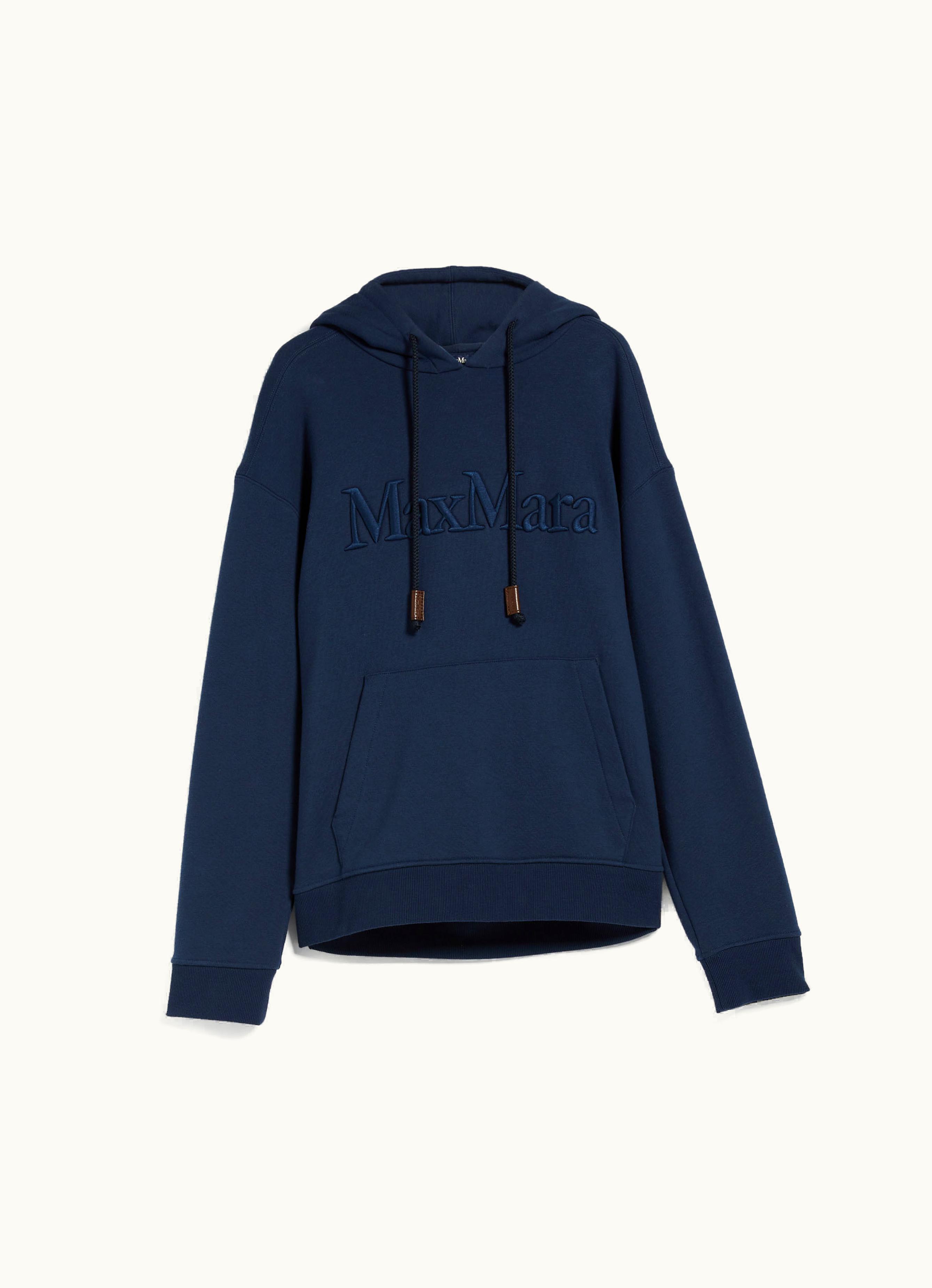 Max Mara Max Mara Jersey Sweatshirt With Embroidery Ultramarine Agre