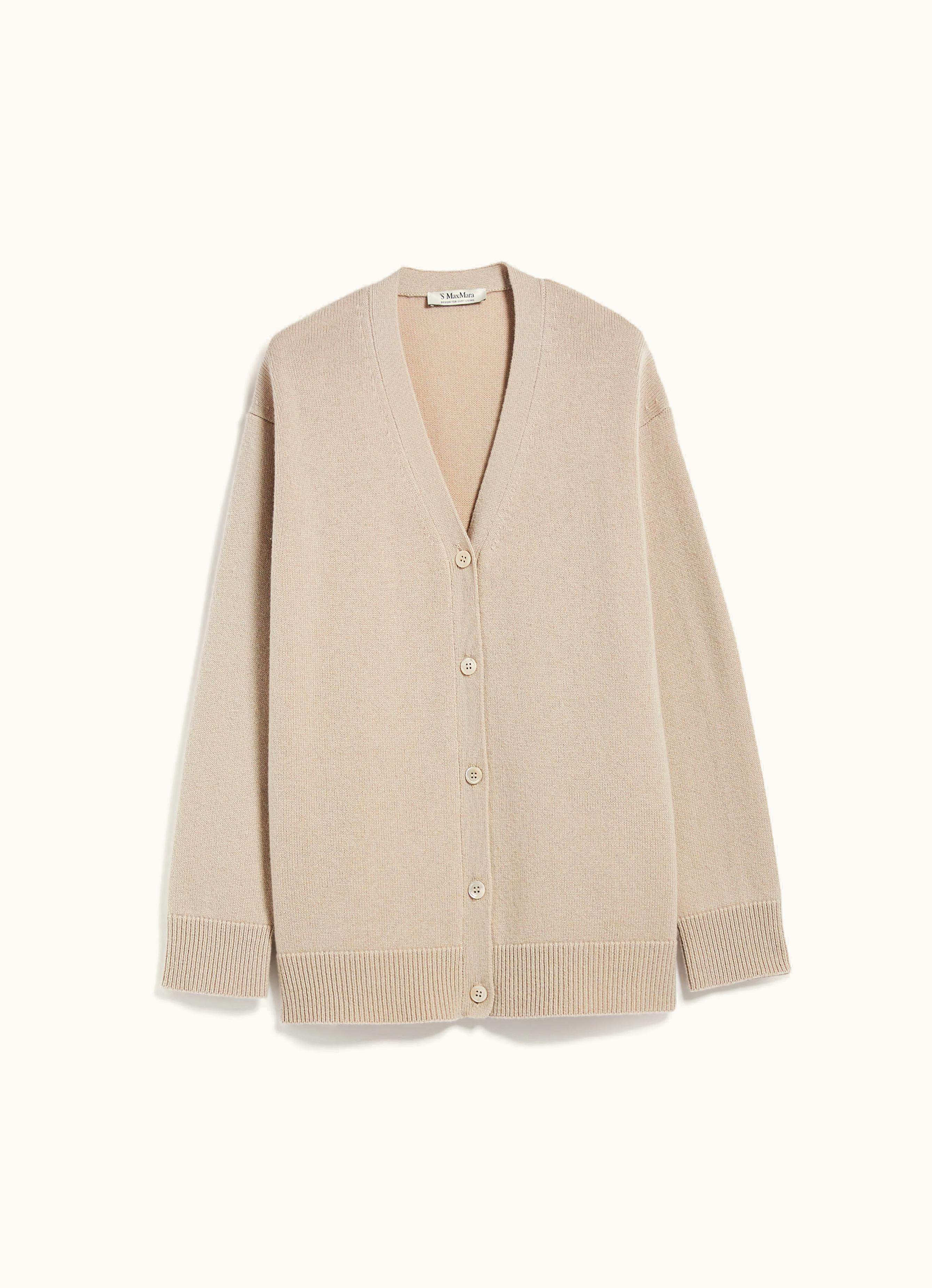 Max Mara Max Mara Wool And Cashmere Cardigan Sand Jane
