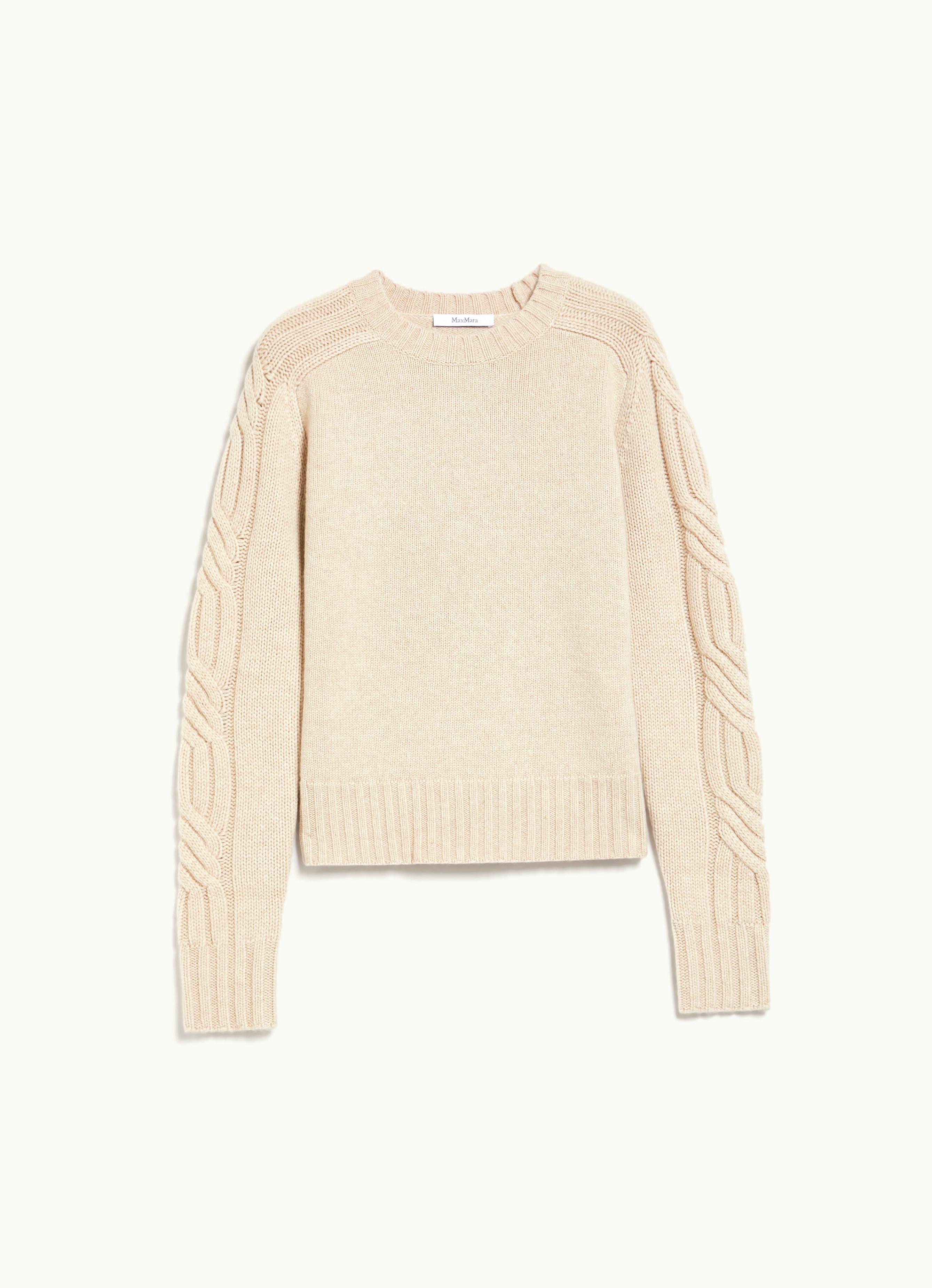 Max Mara Max Mara Pure Cashmere crew-neck Jumper Beige Berlina