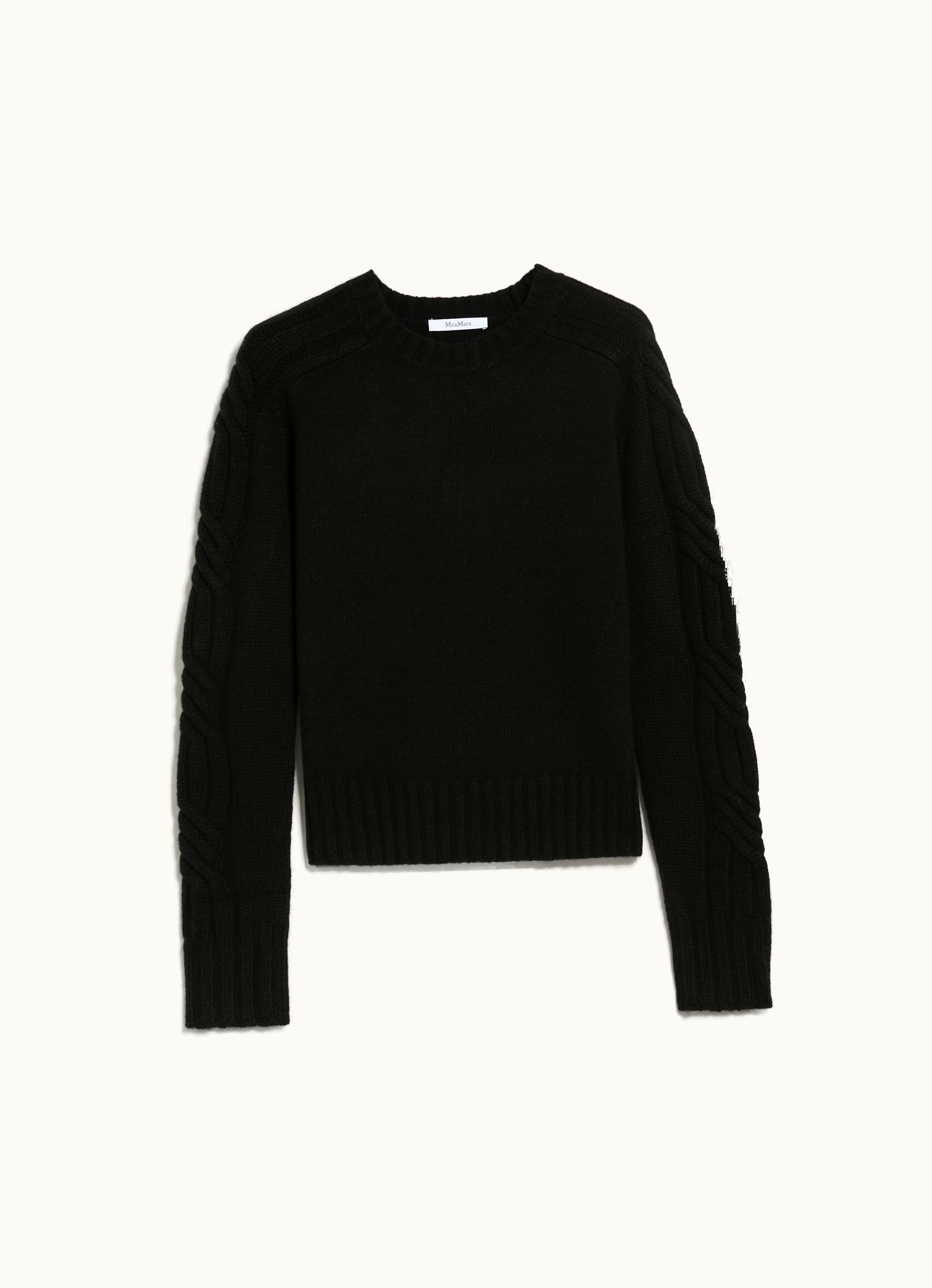 Max Mara Max Mara Pure Cashmere crew-neck Jumper Black Berlina
