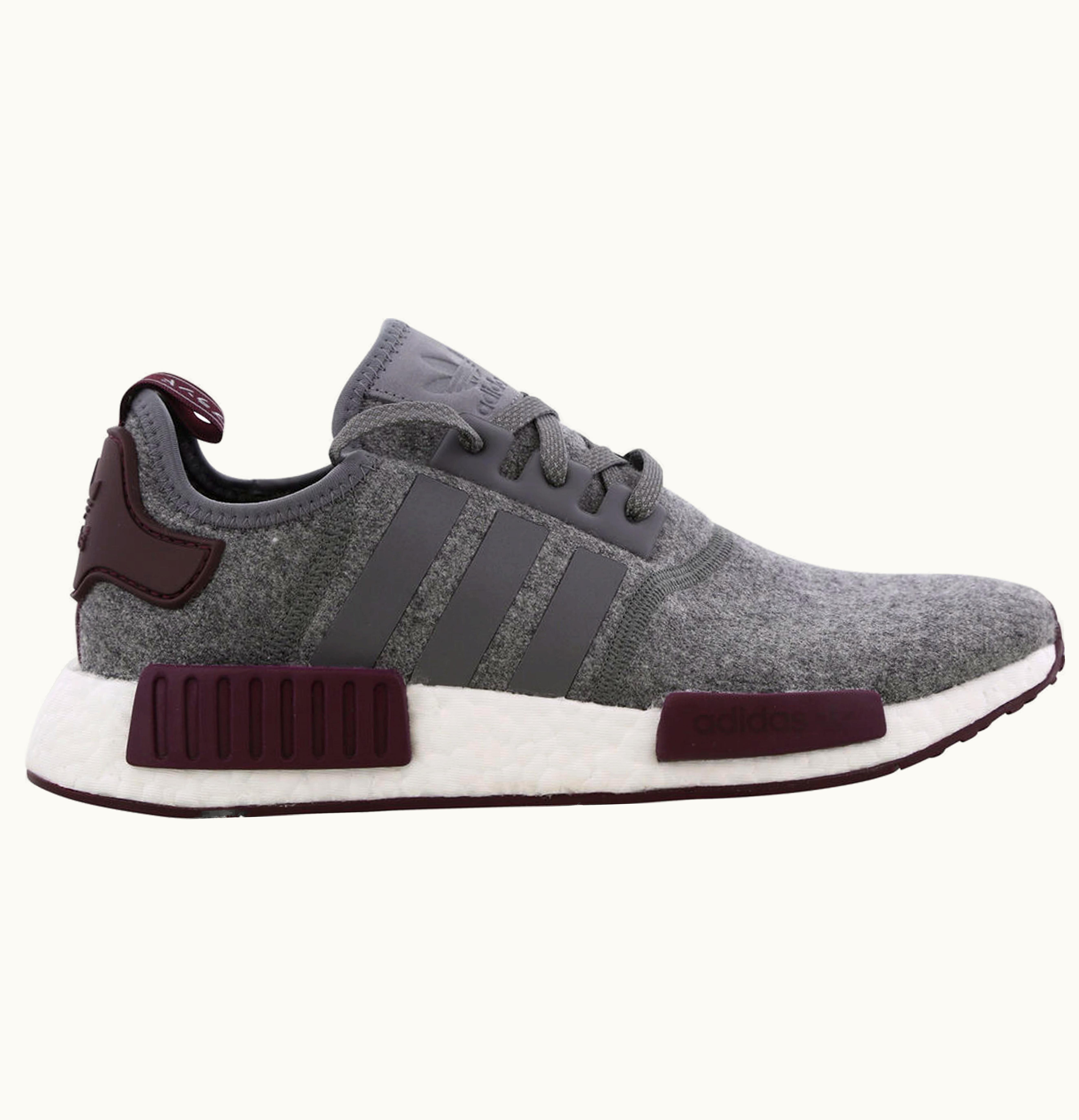 Adidas adidas NMD R1 Wool Grey Four Maroon