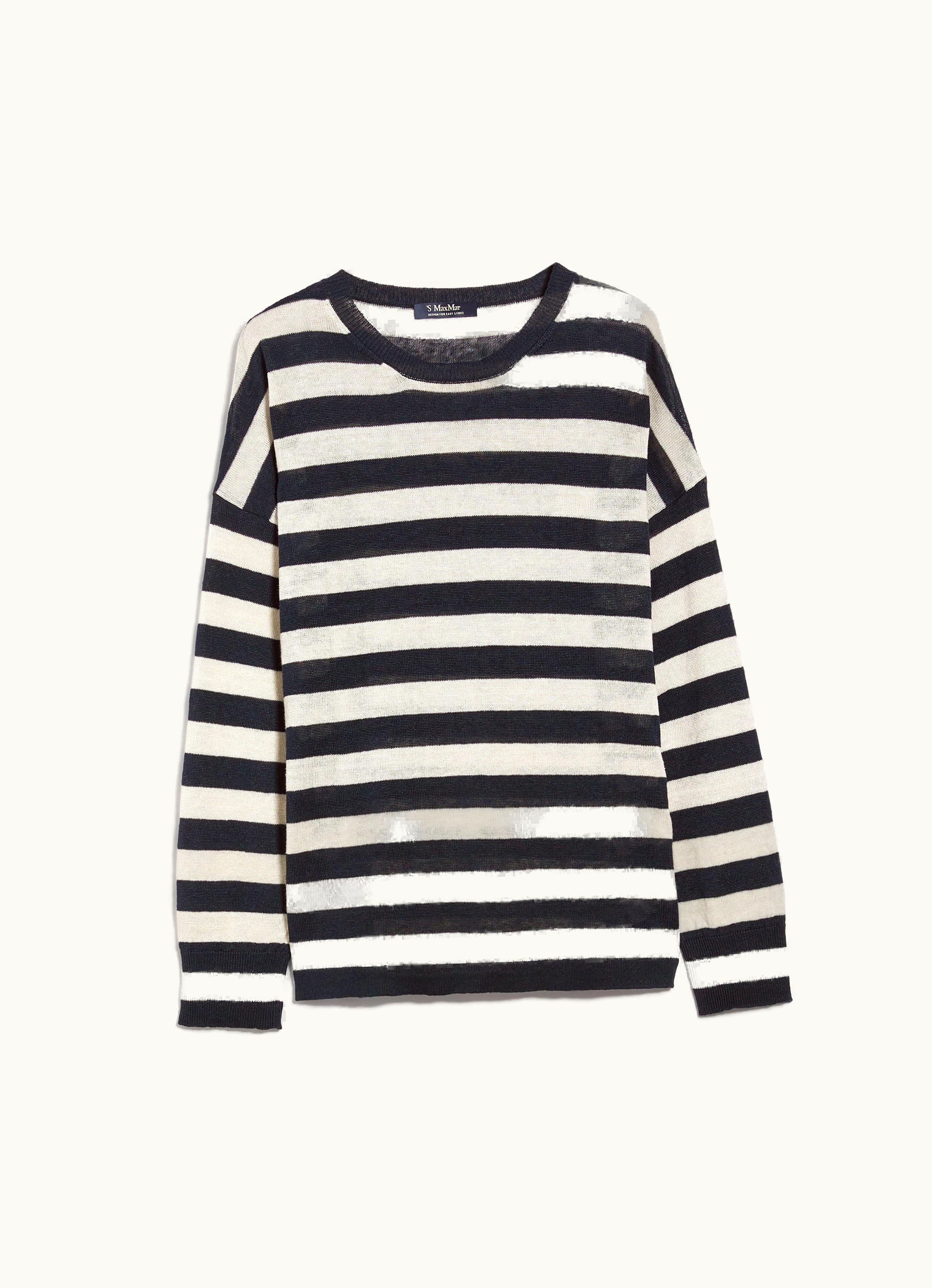 Max Mara Max Mara Ondina Linen Crew-neck Jumper Ultramarine