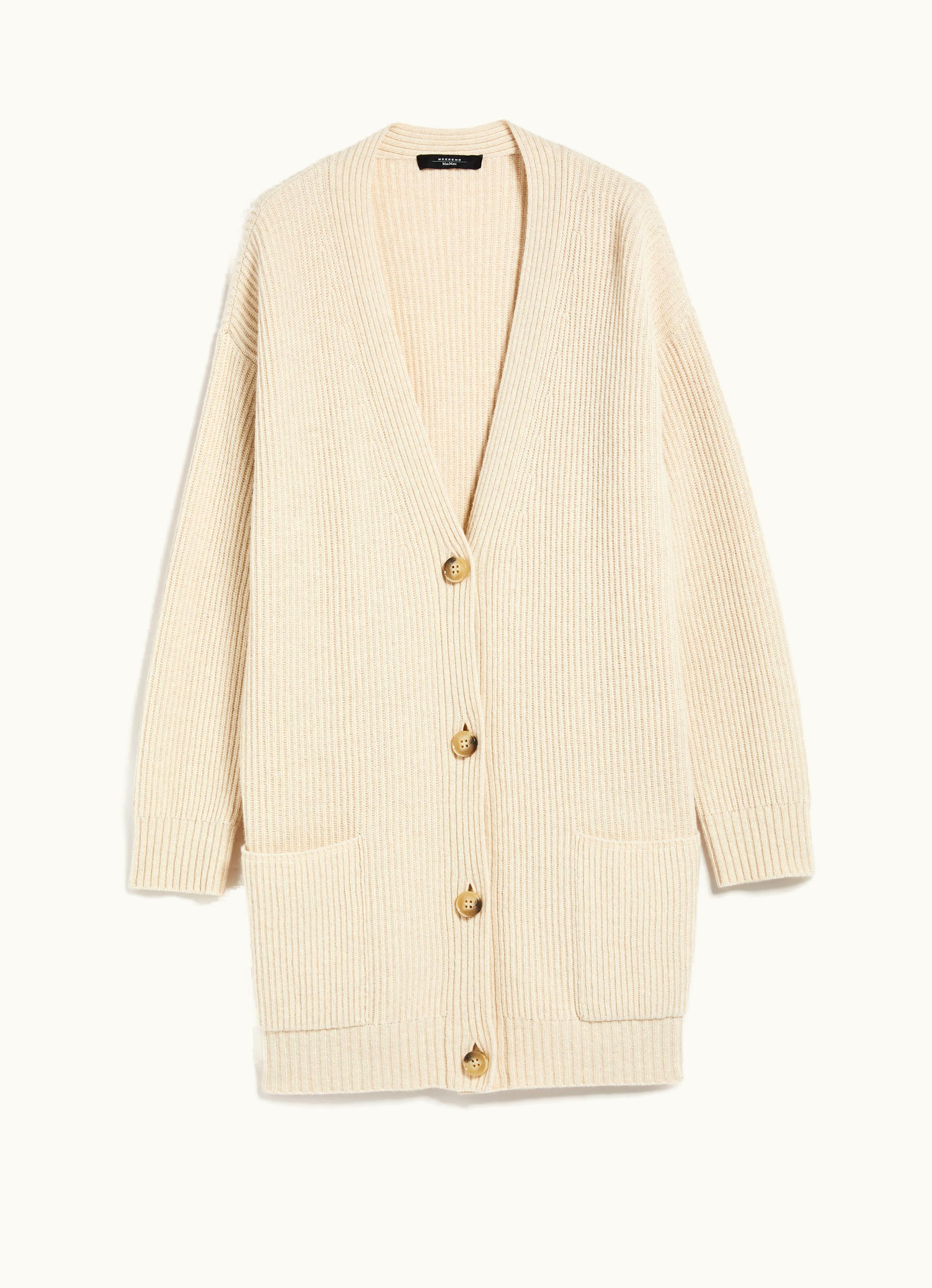 Max Mara Max Mara Wool Viscose And Cashmere Cardigan Honey Baiocco
