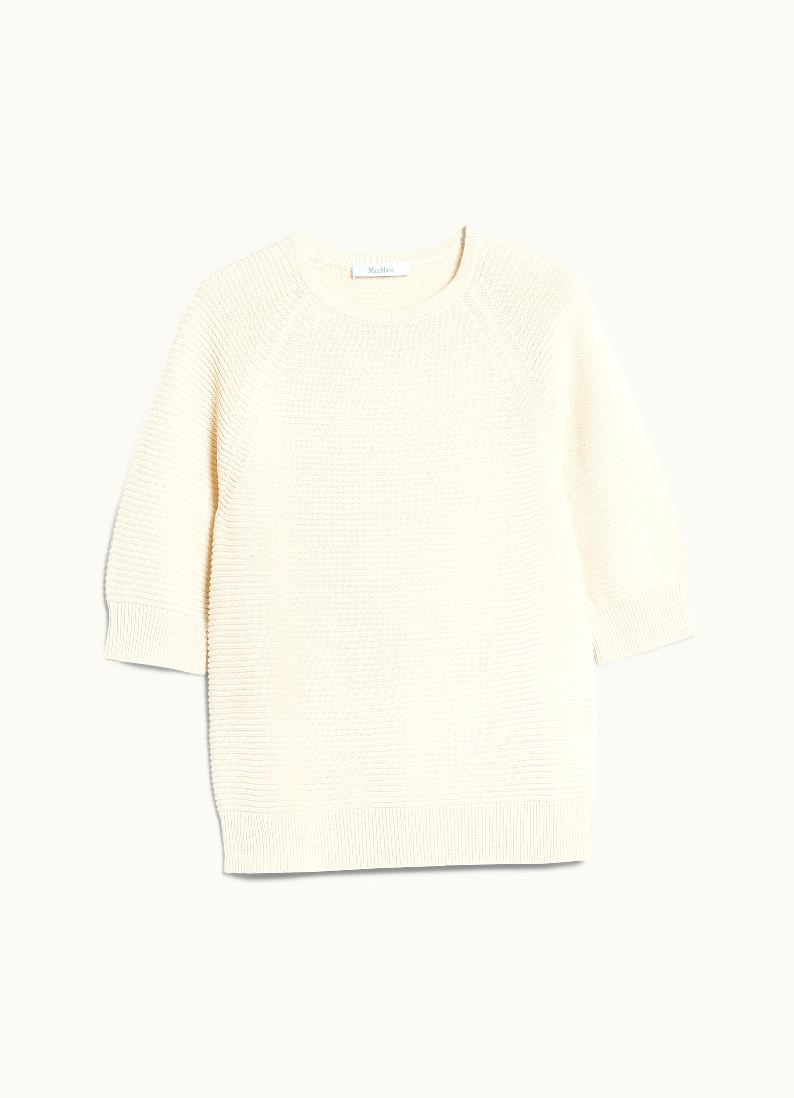 Max Mara Max Mara Feminine Cotton Yarn Jumper Ivory Odilia