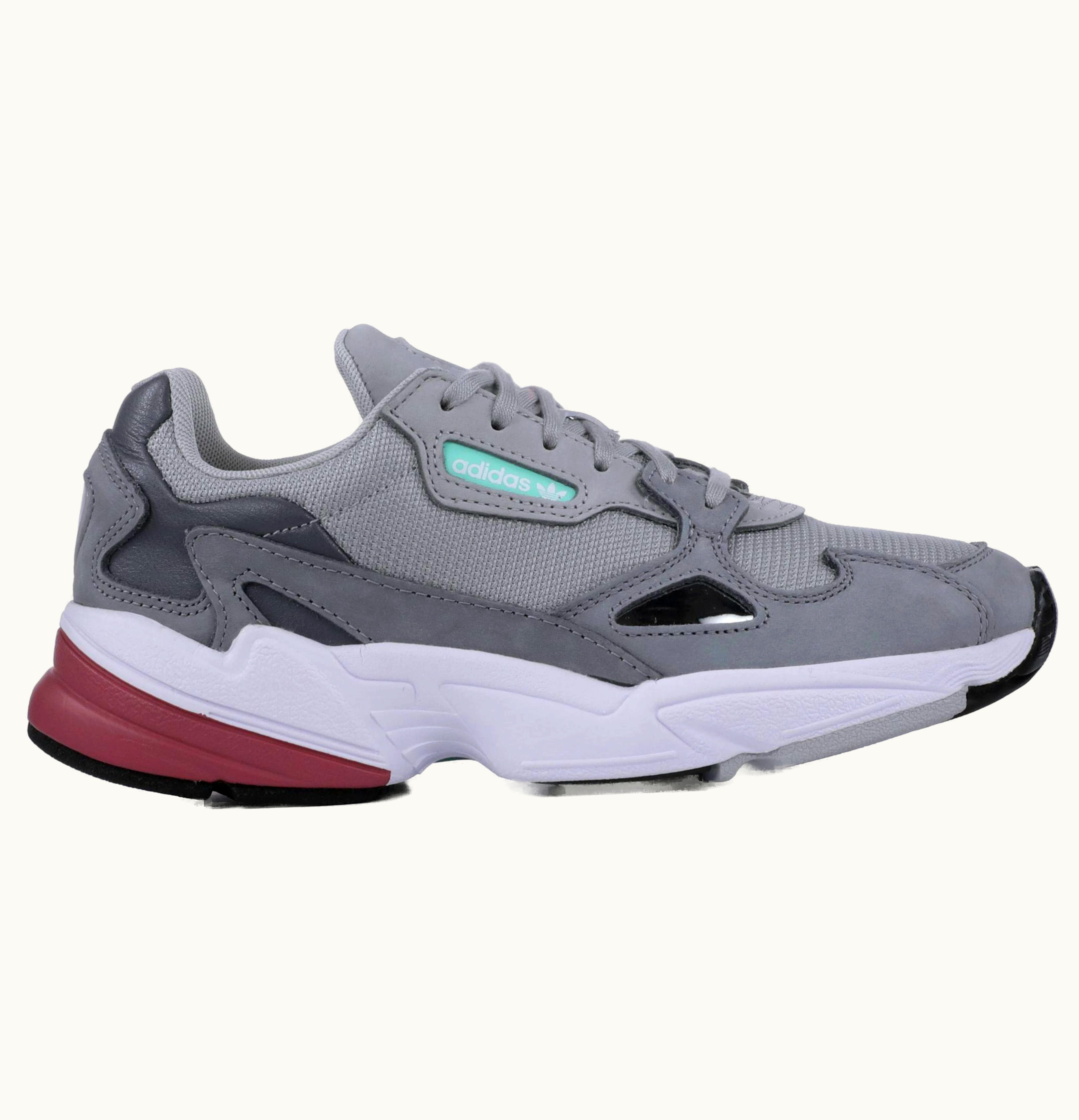 adidas Falcon Grey Maroon W
