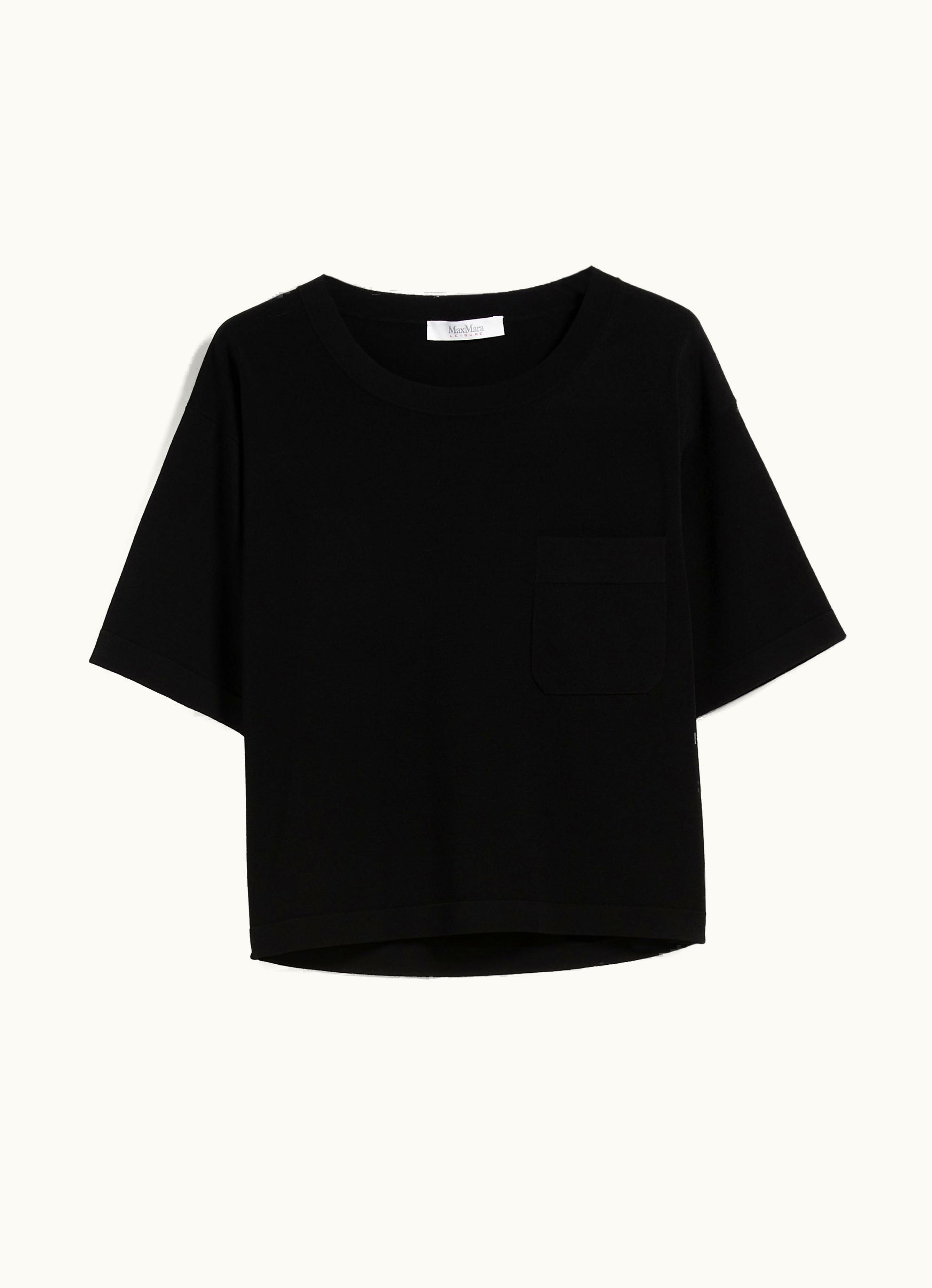 Max Mara Max Mara Viscose Yarn Boxy Sweater Black Acro