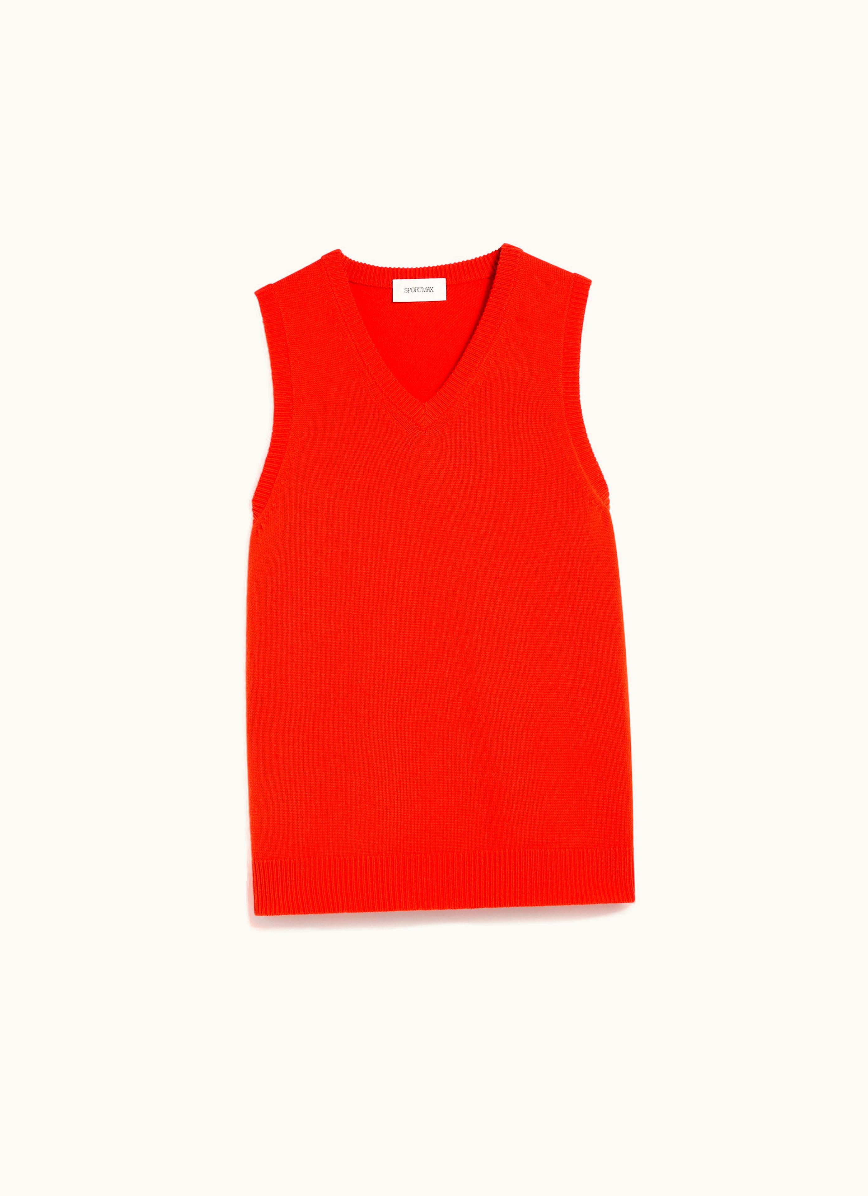 Max Mara Max Mara Cashmere-blend Gilet Coral Gimmy