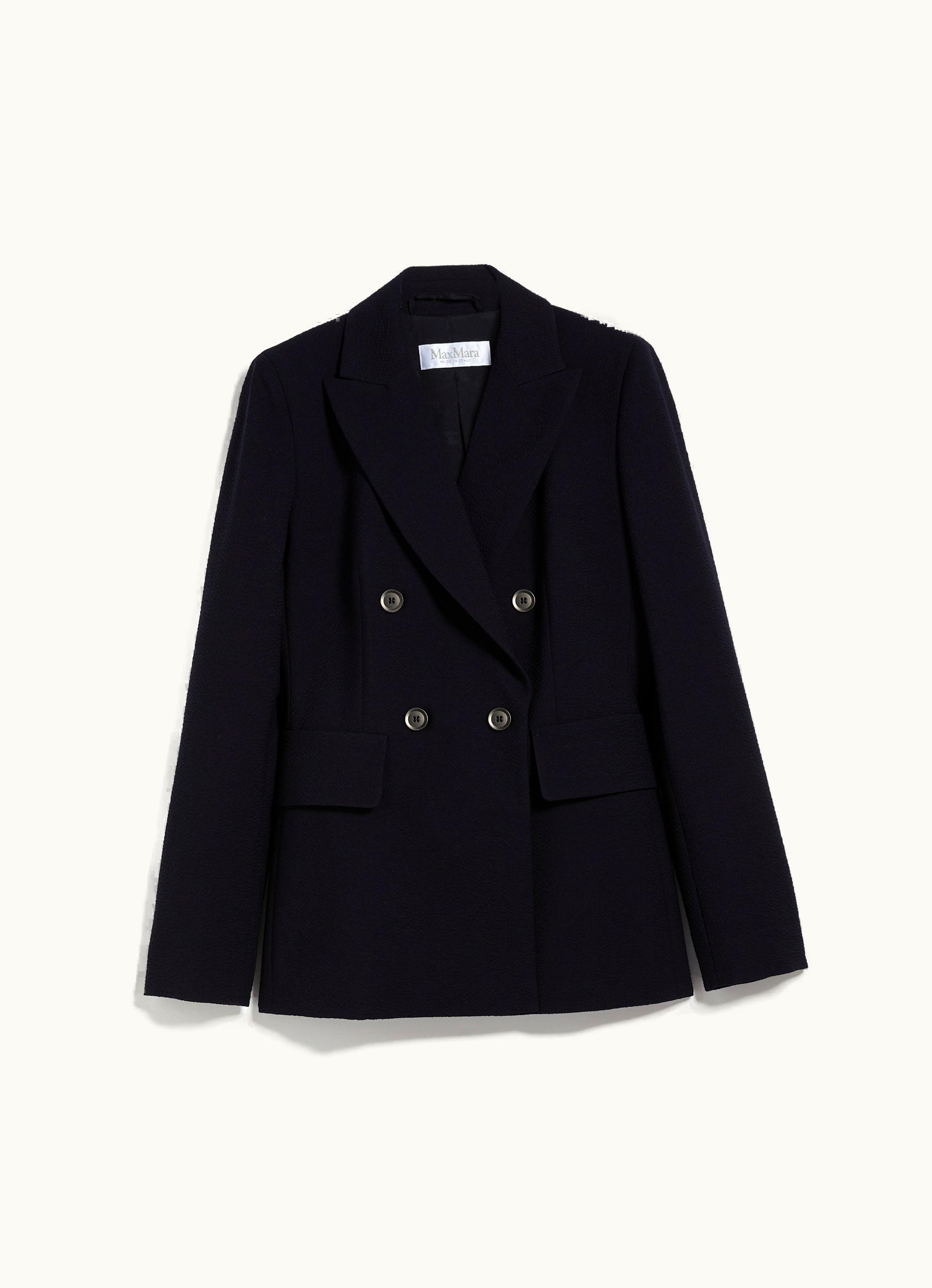 Max Mara Max Mara Wool Blend double-breasted Blazer Ultramarine Albero