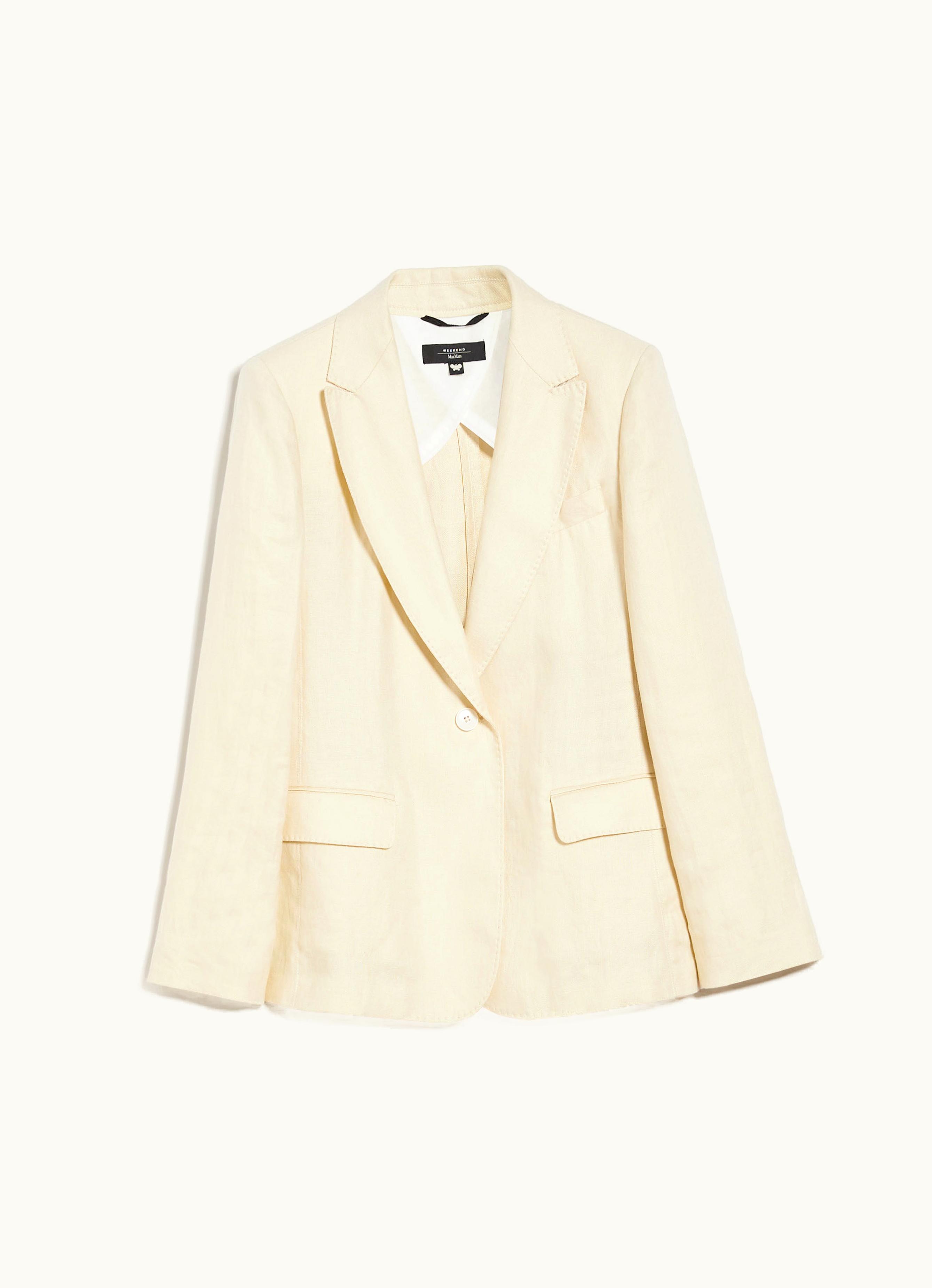 Max Mara Max Mara Linen Canvas Blazer Sand Nalut