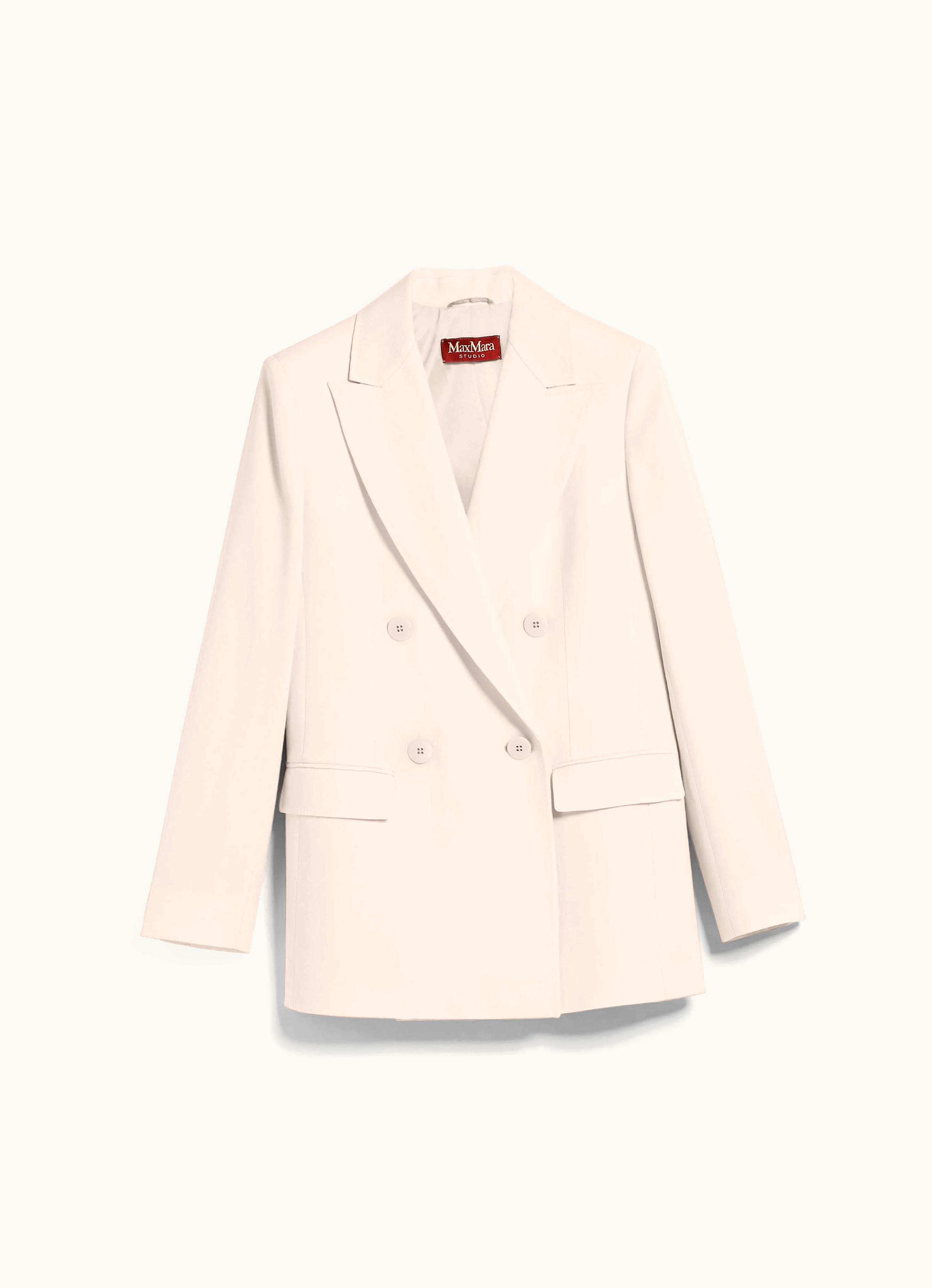 Max Mara Max Mara Wool Satin Crepe Blazer Powder Kabala