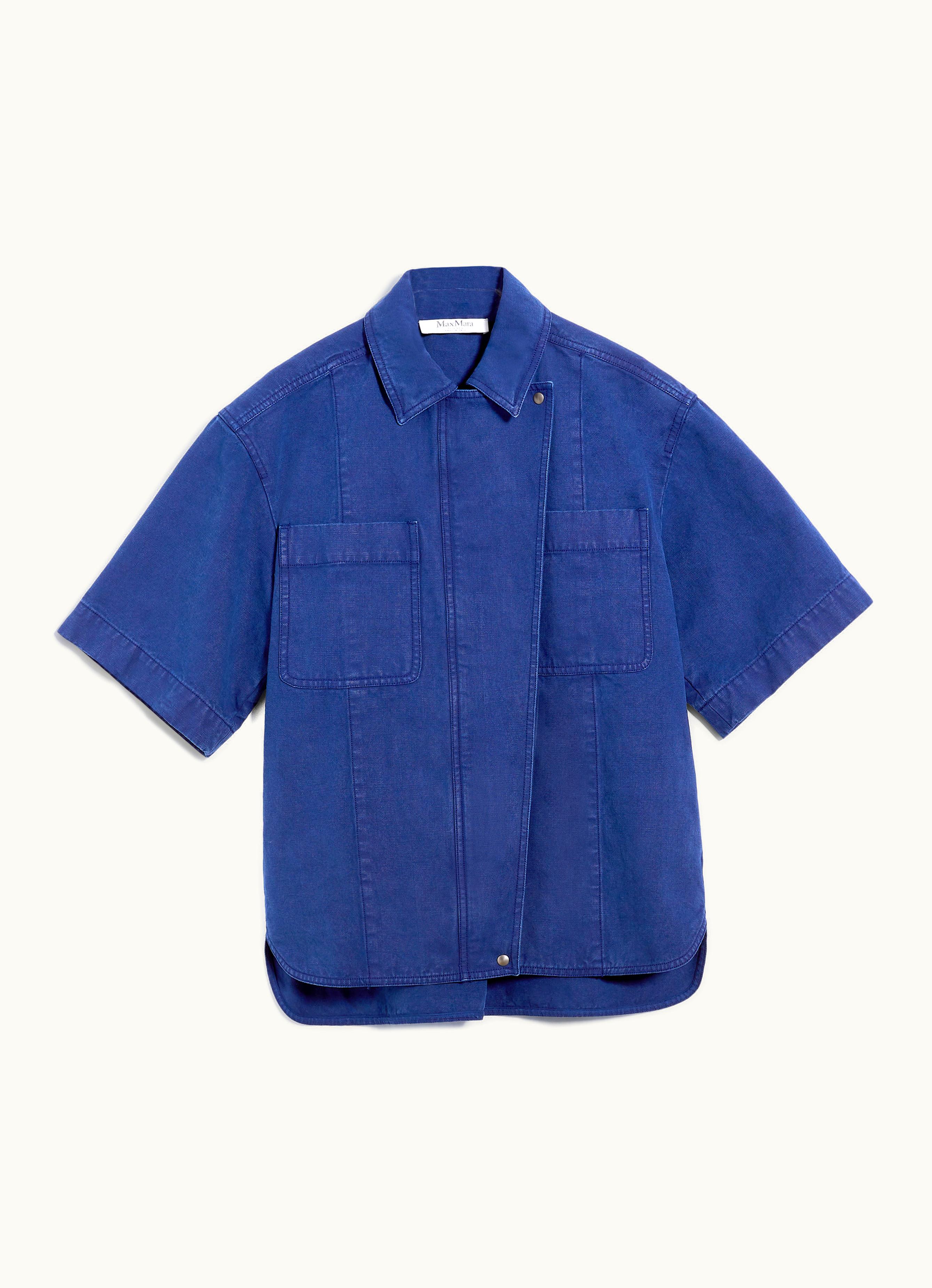 Max Mara Max Mara Canvas Oversized Shirt Navy Gabriel