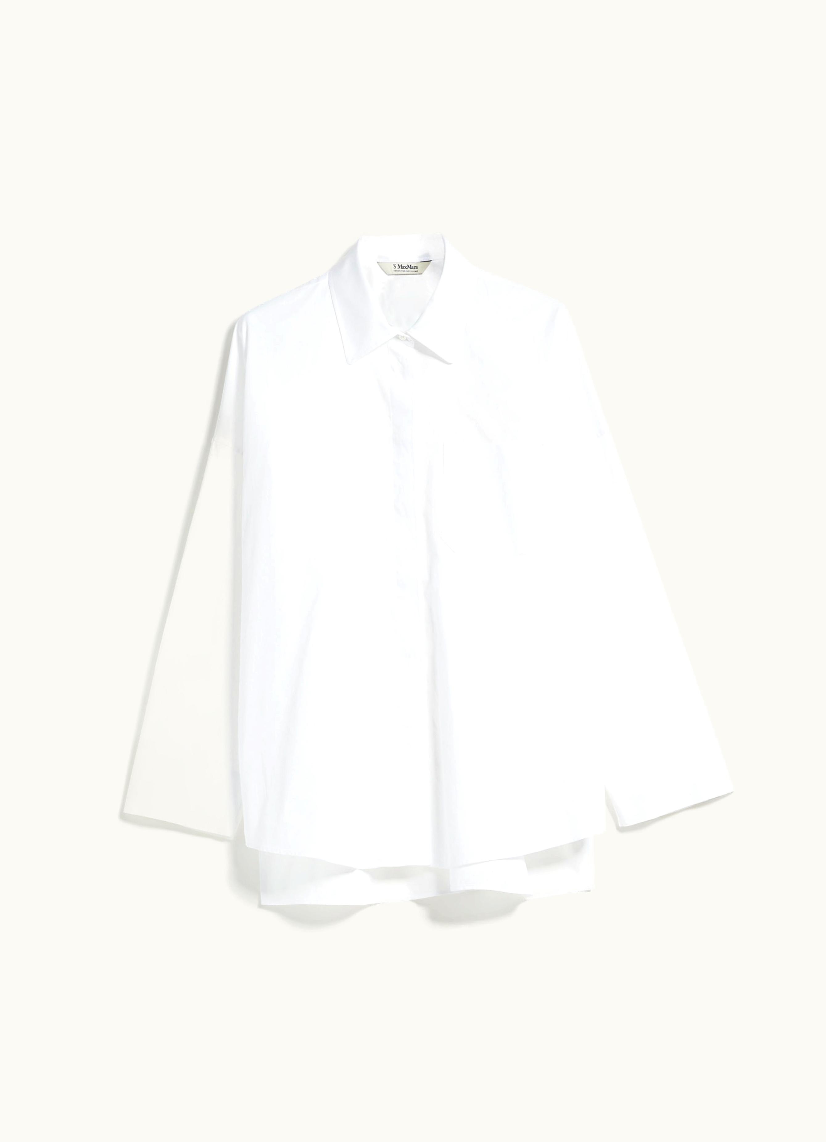 Max Mara Max Mara Cotton Oxford Shirt White Lodola