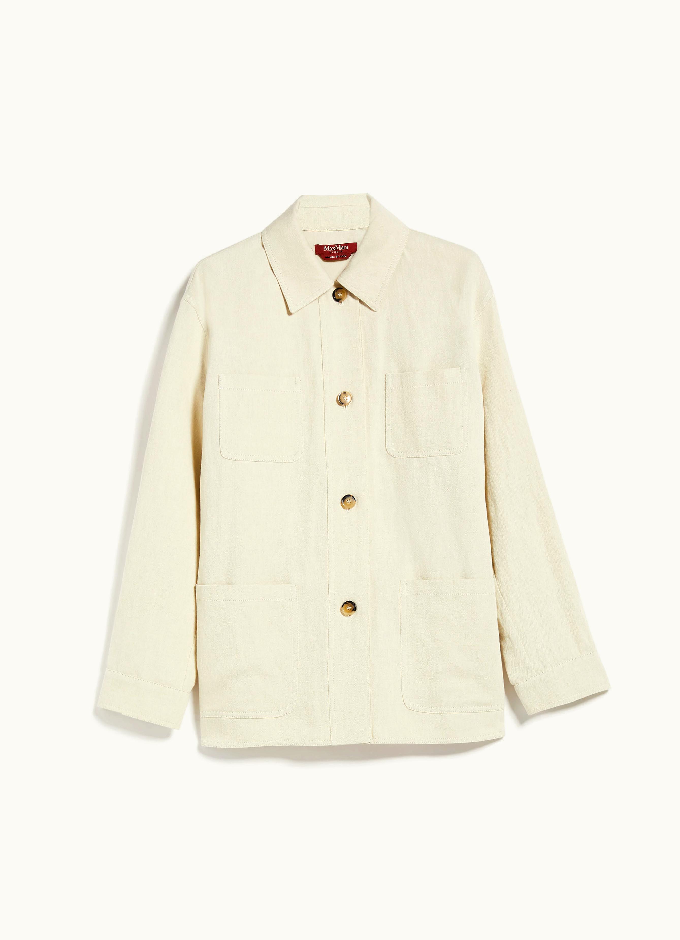 Max Mara Max Mara Cotton Drill Jacket Ecru Newport