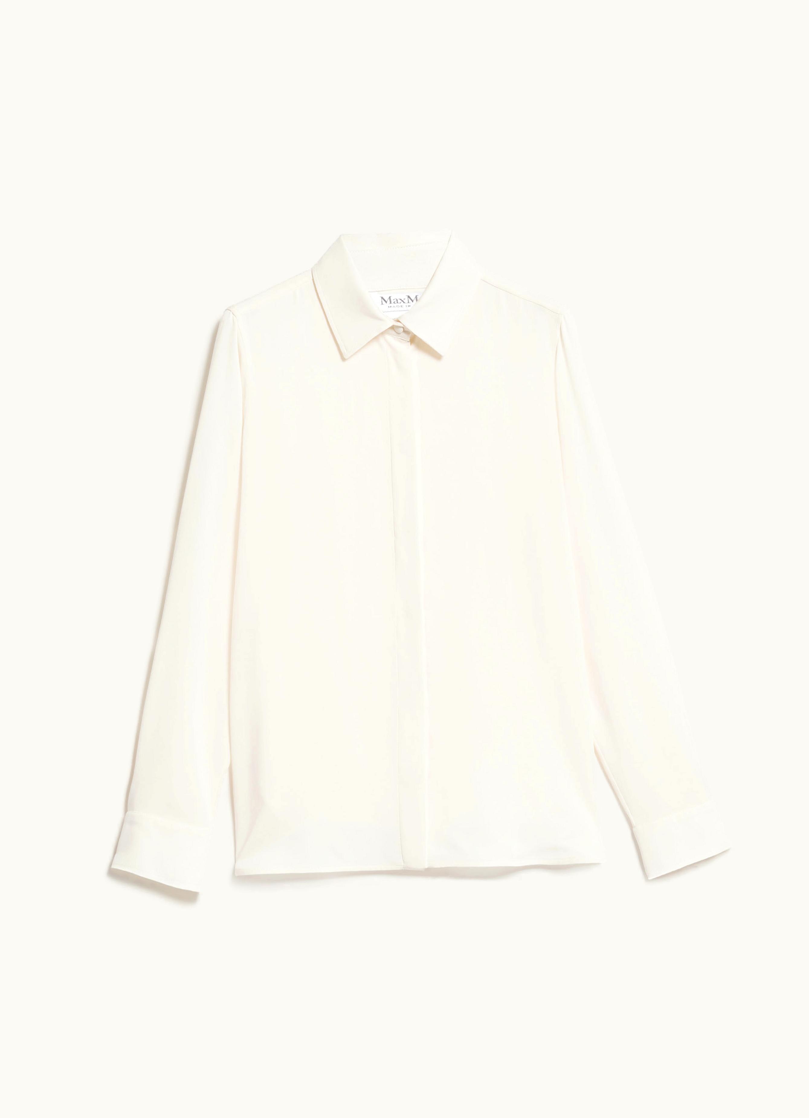 Max Mara Max Mara Silk Charmeuse Shirt Ivory Filmato