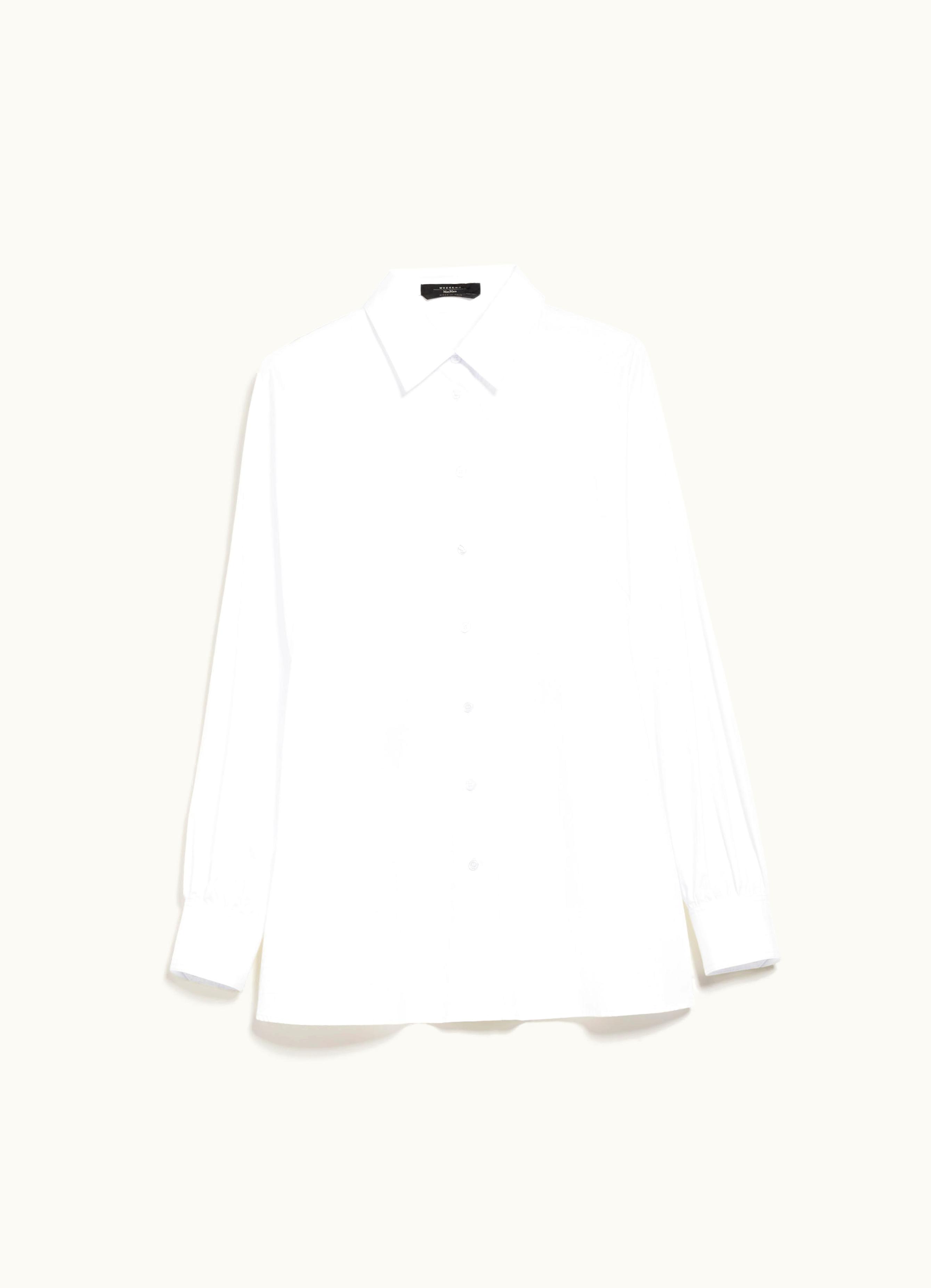 Max Mara Max Mara Striped Cotton Shirt Optical White Fufy
