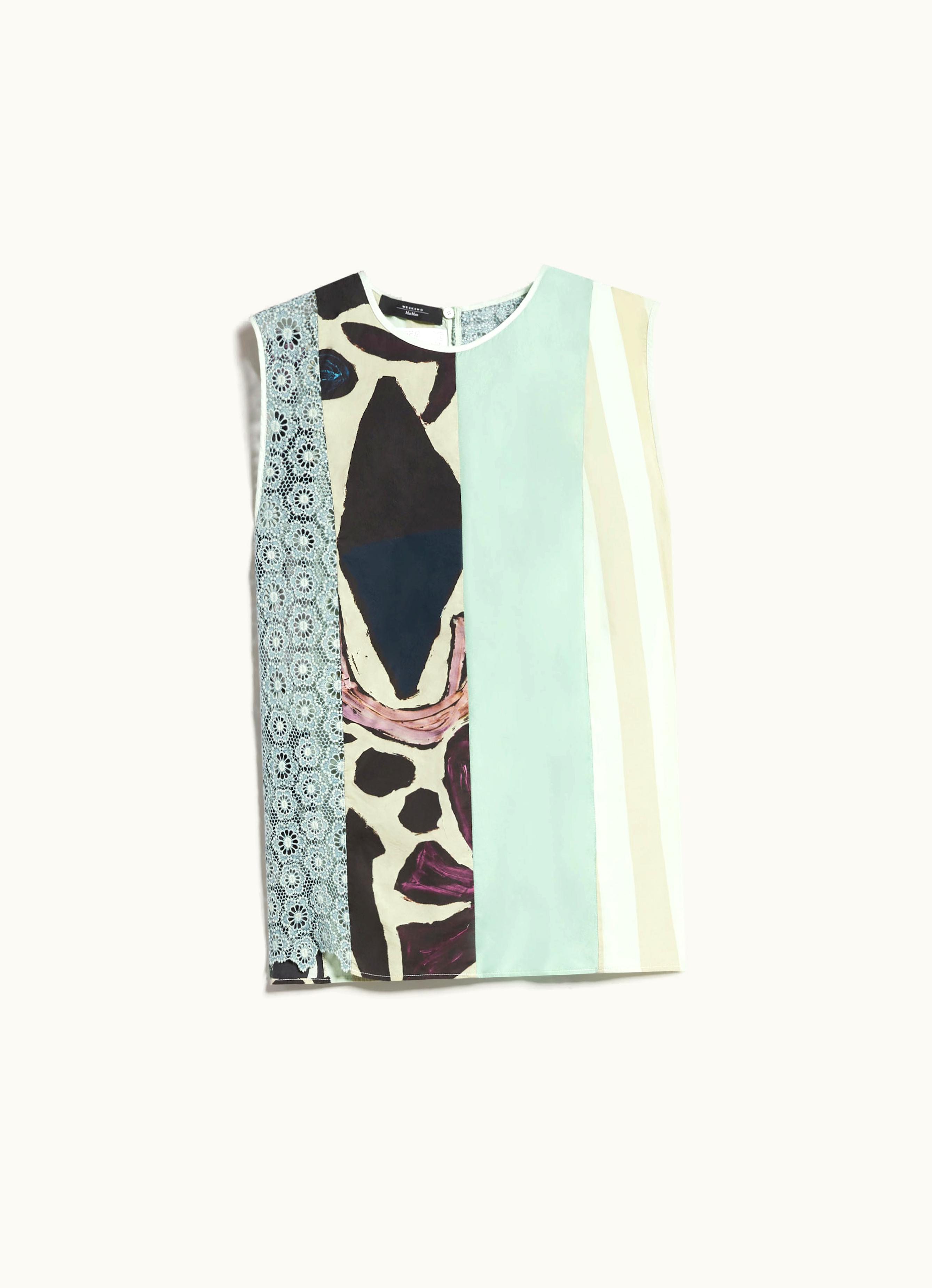 Max Mara Max Mara Cotton Macramé Top Pastel Green Onirica