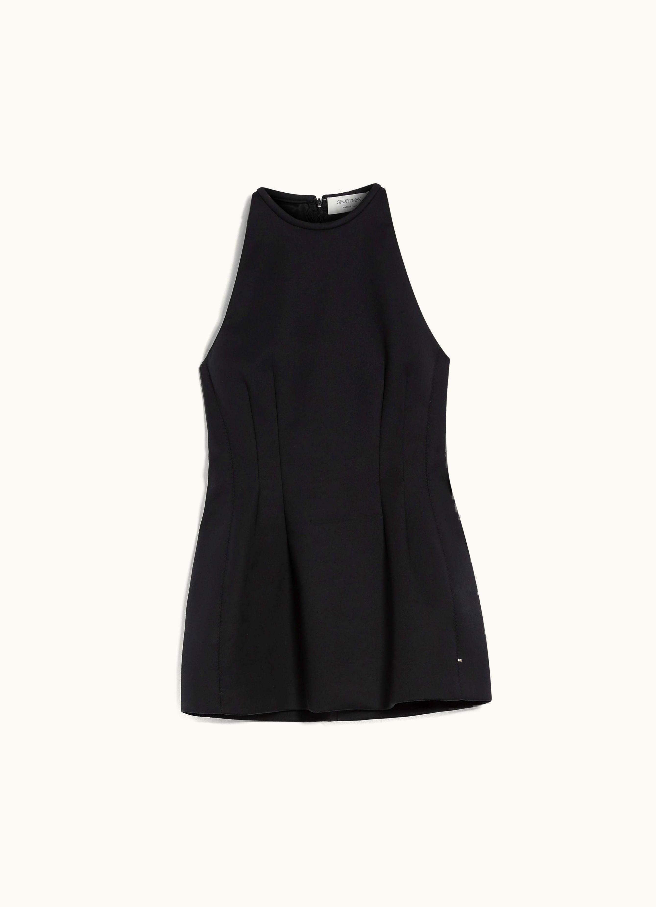 Max Mara Max Mara Top In Cotton Double Fabric Black Addi