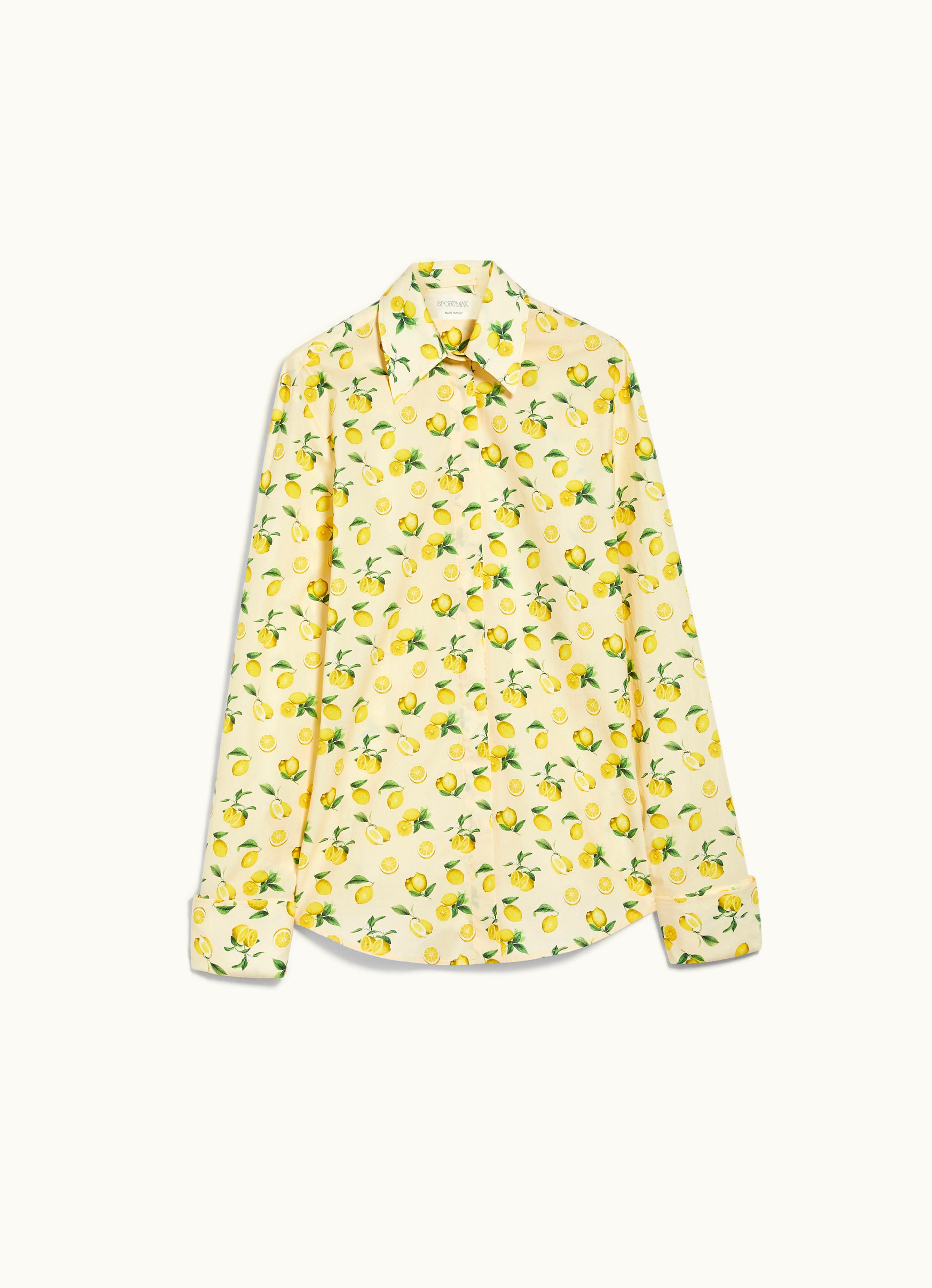 Max Mara Max Mara Printed Poplin Shirt Vanilla Riva