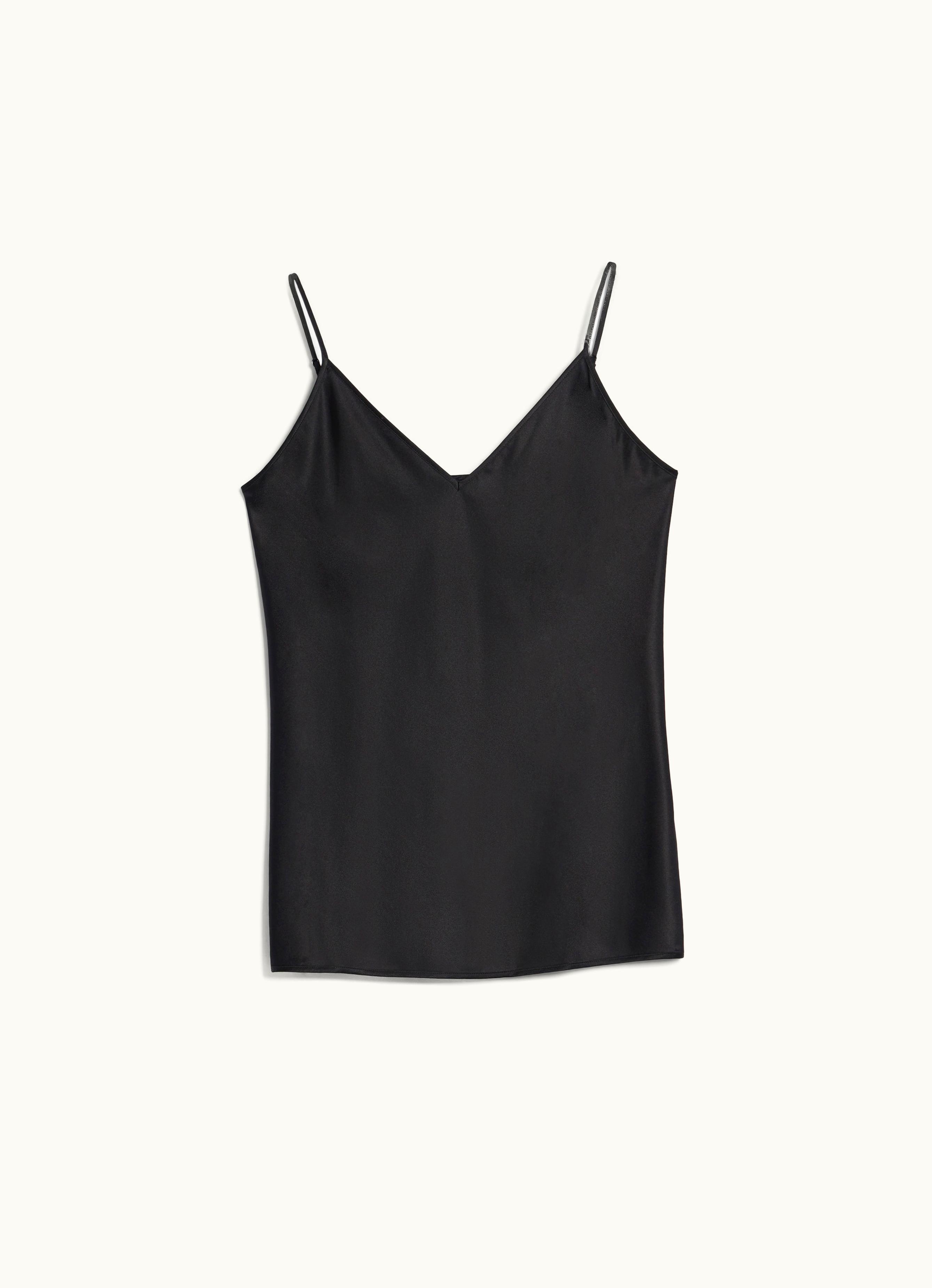 Max Mara Max Mara Silk Satin Top Black Lucca